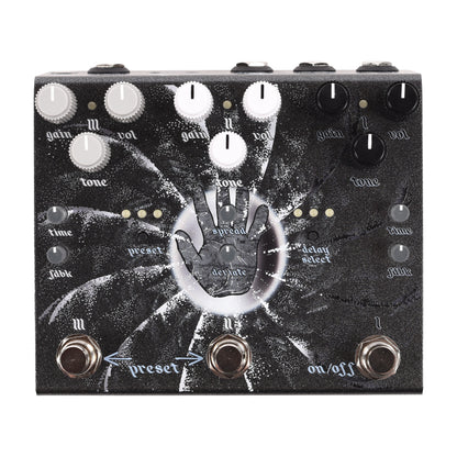 Old Blood Noise Endeavors Beam Splitter V2 Shadow (Black) Advanced Trereo Distortion Pedal Effect Pedals