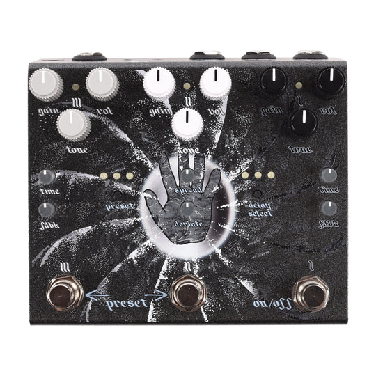 Old Blood Noise Endeavors Beam Splitter V2 Shadow (Black) Advanced Trereo Distortion Pedal Effect Pedals