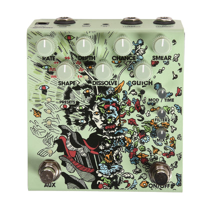 Old Blood Noise x Emily Hopkins Parting Glitch Device Pedal Green Effects and Pedals / Distortion