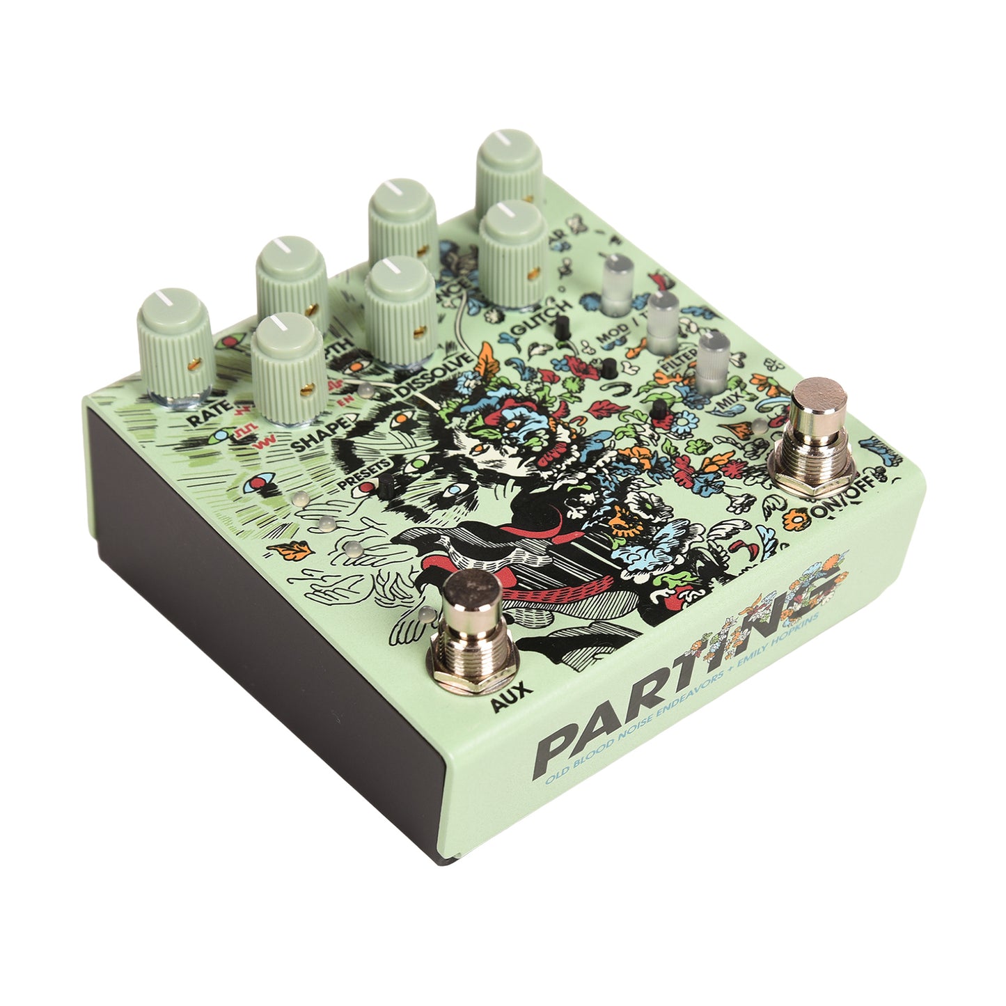 Old Blood Noise x Emily Hopkins Parting Glitch Device Pedal Green Effects and Pedals / Distortion