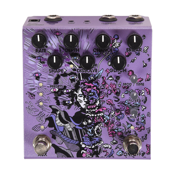 john cusack pedals Old Blood Noise Endeavors Parting Glitch Delay/Reverb Pedal Purple