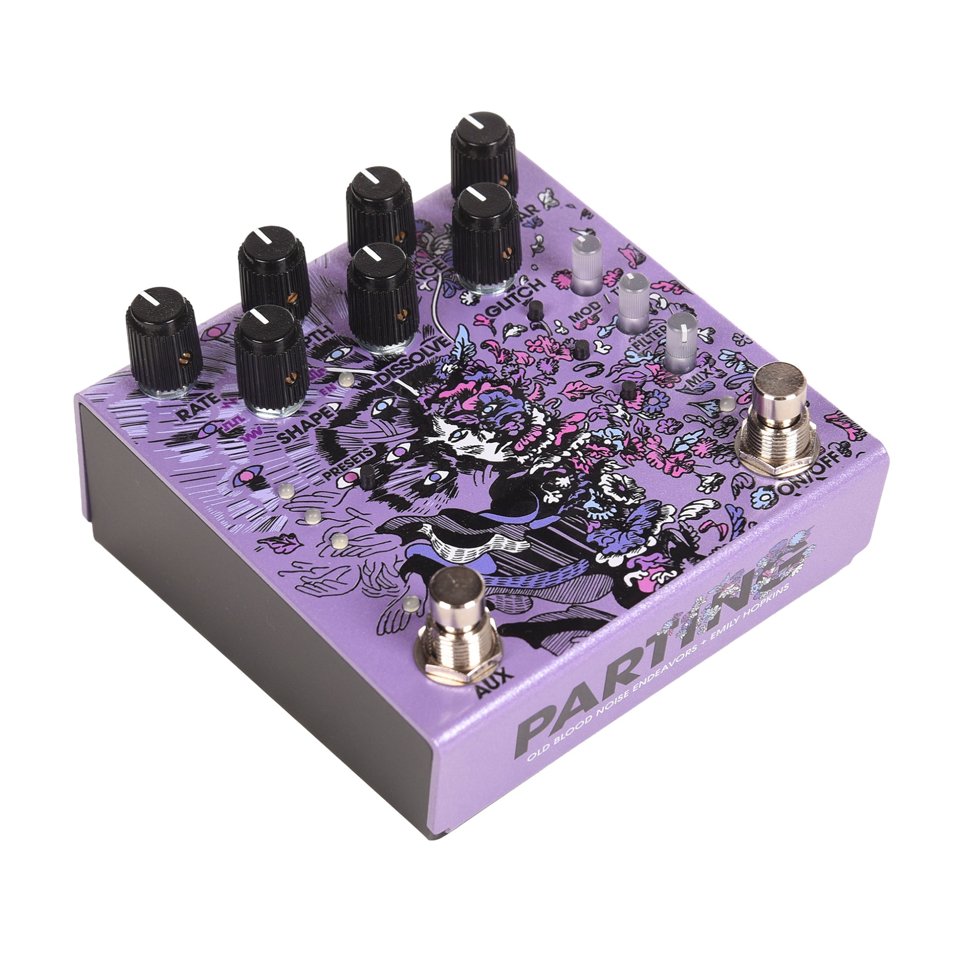 Old Blood Noise x Emily Hopkins Parting Glitch Device Pedal Purple Effects and Pedals / Distortion