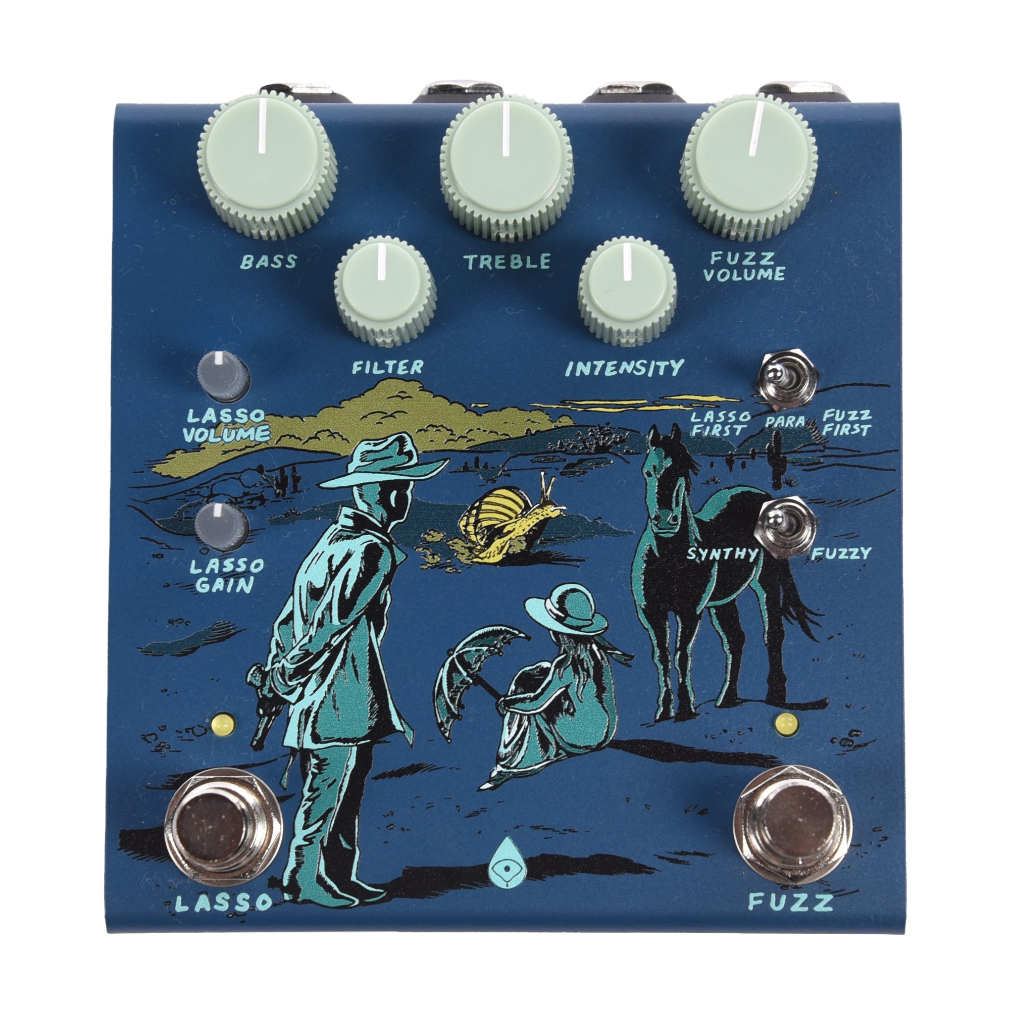 Old Blood Noise Pardner Fuzz Pedal Blue Effects and Pedals / Fuzz
