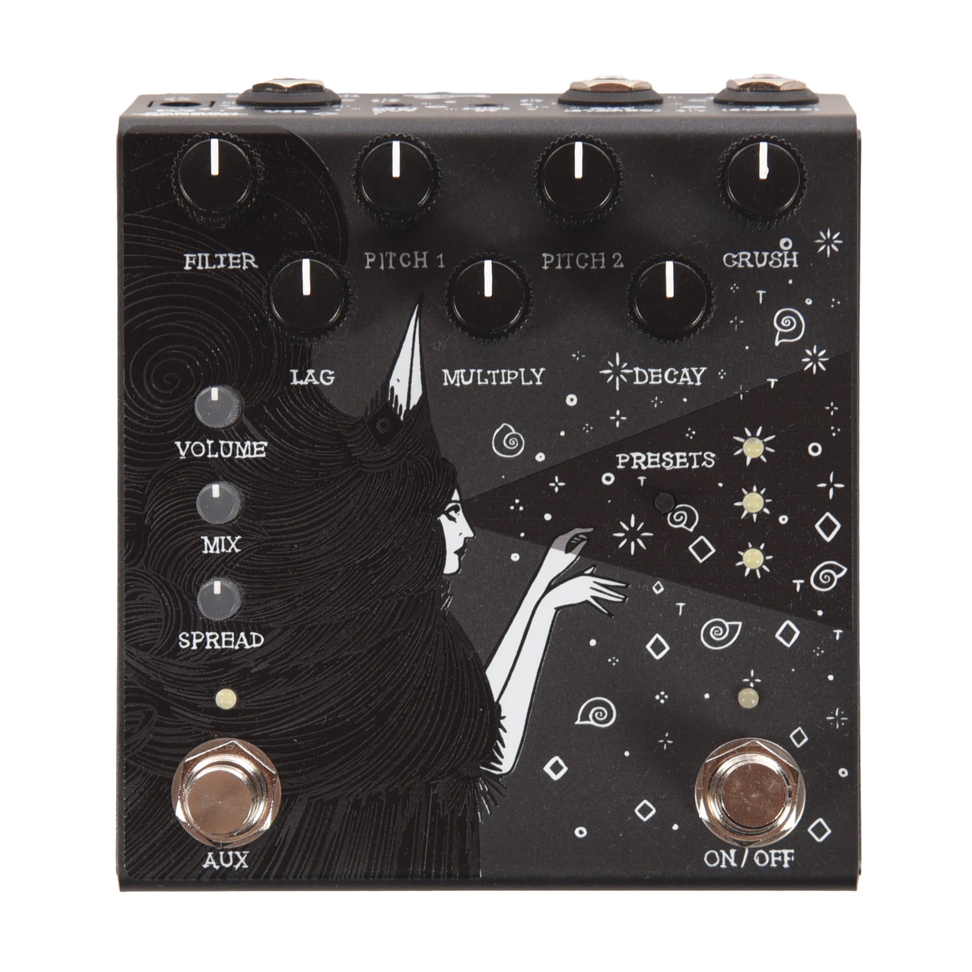 Old Blood Noise Endeavors Dark Star v3 Stereo Soundscape Reverb Pedal Black Effects and Pedals / Reverb