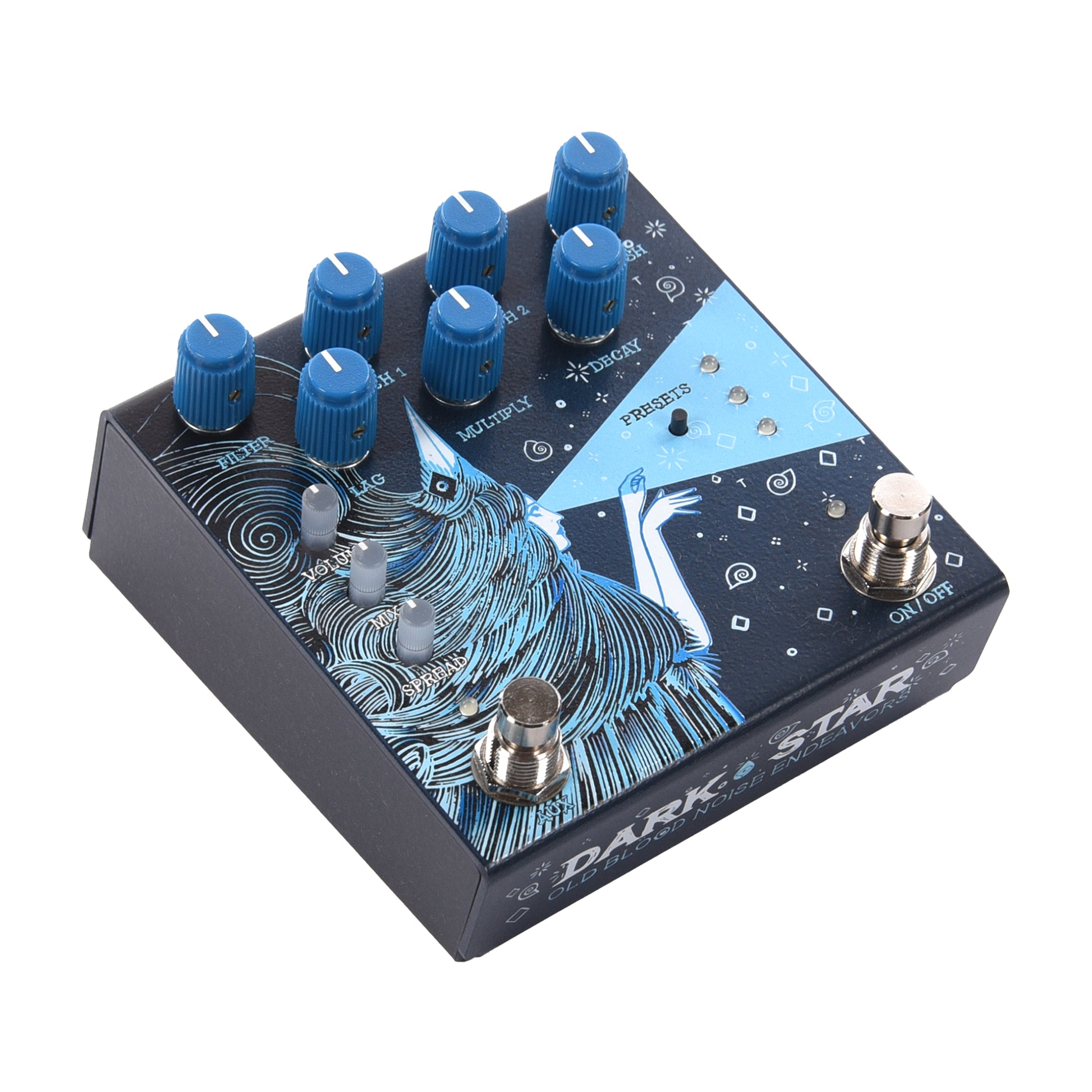 Dark Star Stereo Soundscape Reverb FX Pedal