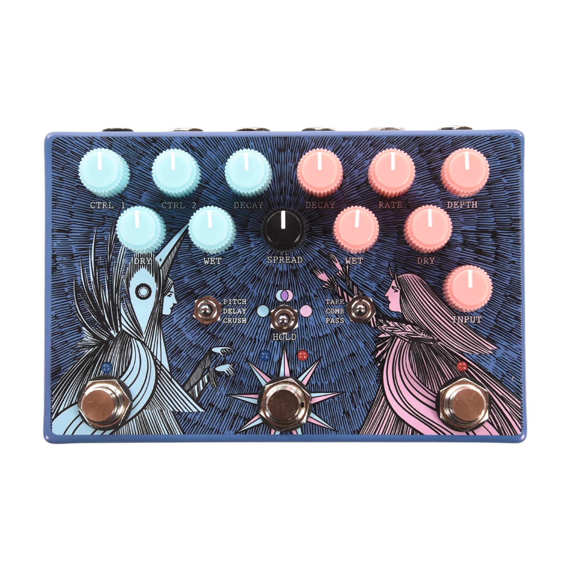 Old Blood Noise Limited Edition Dark Light Blueberry Dusk Reverb Pedal Effects and Pedals / Reverb
