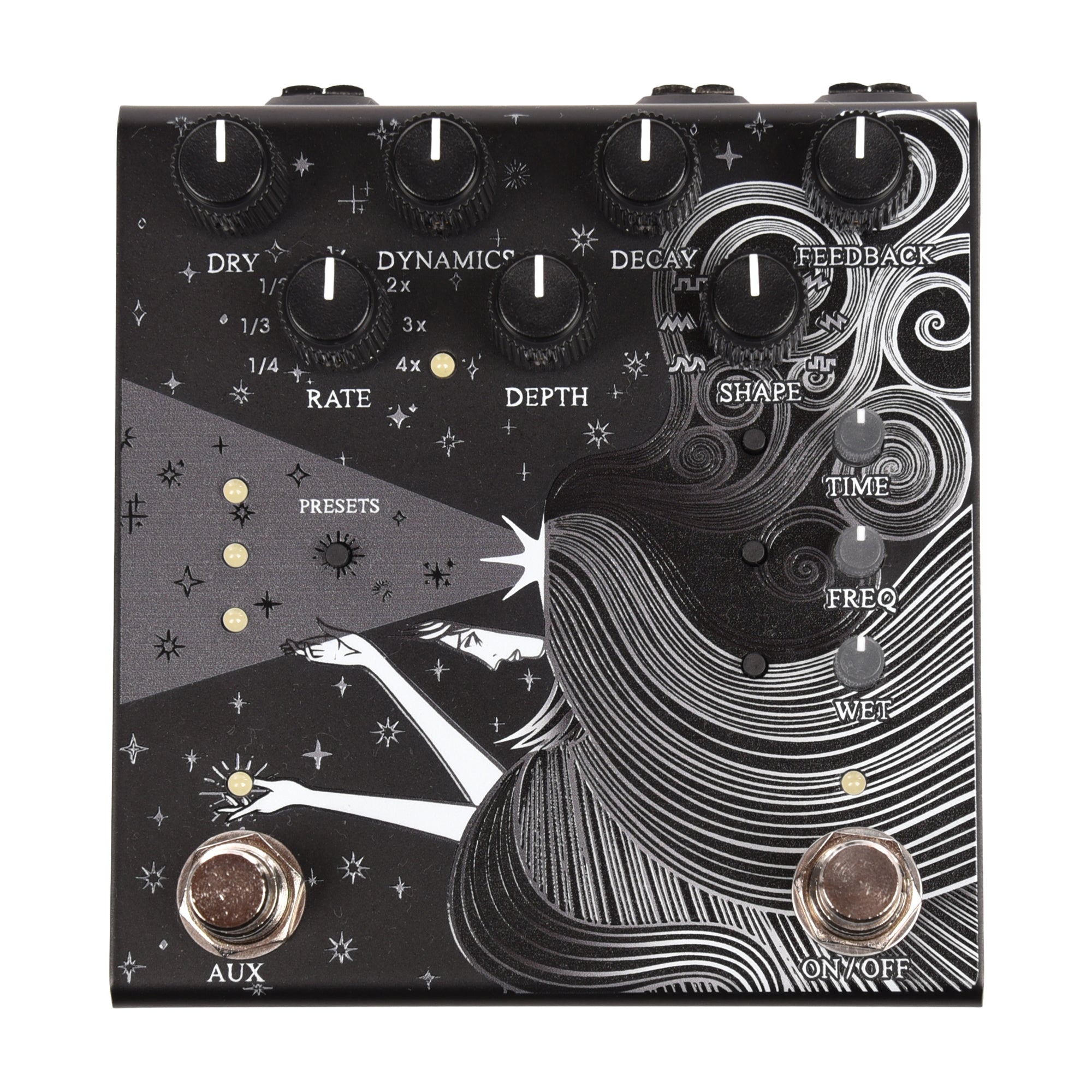 Old Blood Noise Sunlight Stereo Reverb Pedal Black Effects and Pedals / Reverb