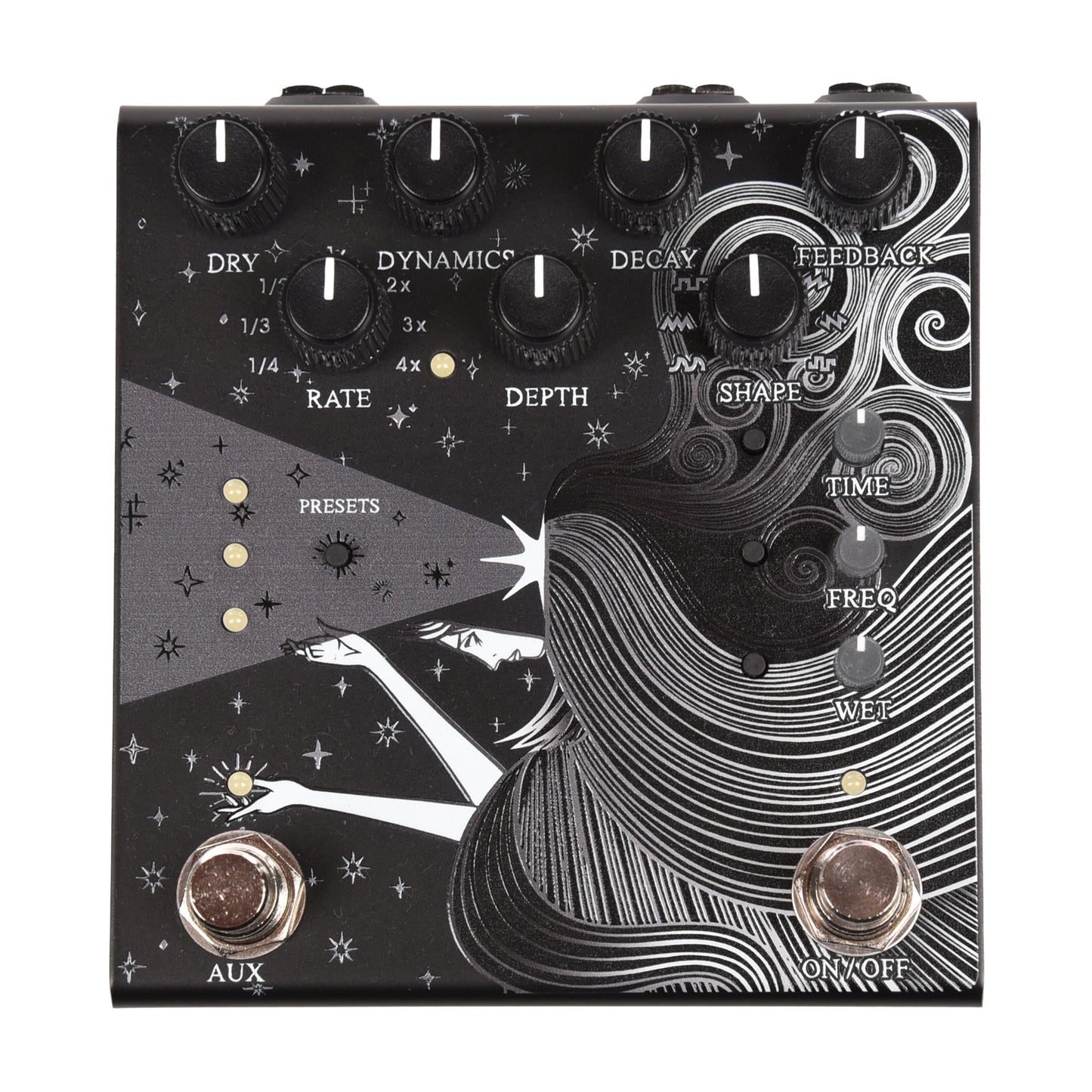 Old Blood Noise Sunlight Stereo Reverb Pedal Black Effects and Pedals / Reverb