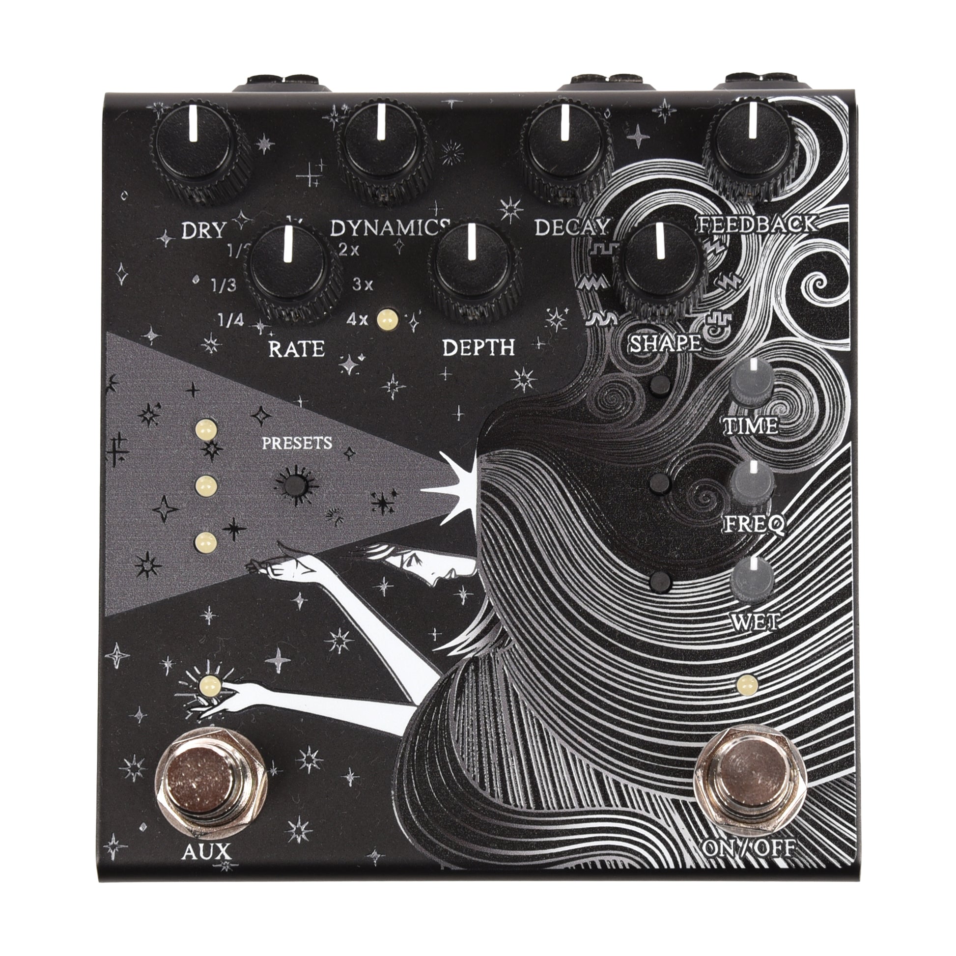 Old Blood Noise Sunlight Stereo Reverb Pedal Black Effects and Pedals / Reverb