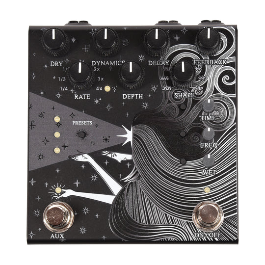 Old Blood Noise Sunlight Stereo Reverb Pedal Black Effects and Pedals / Reverb