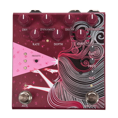 Old Blood Noise Sunlight Stereo Reverb Pedal Maroon Effects and Pedals / Reverb