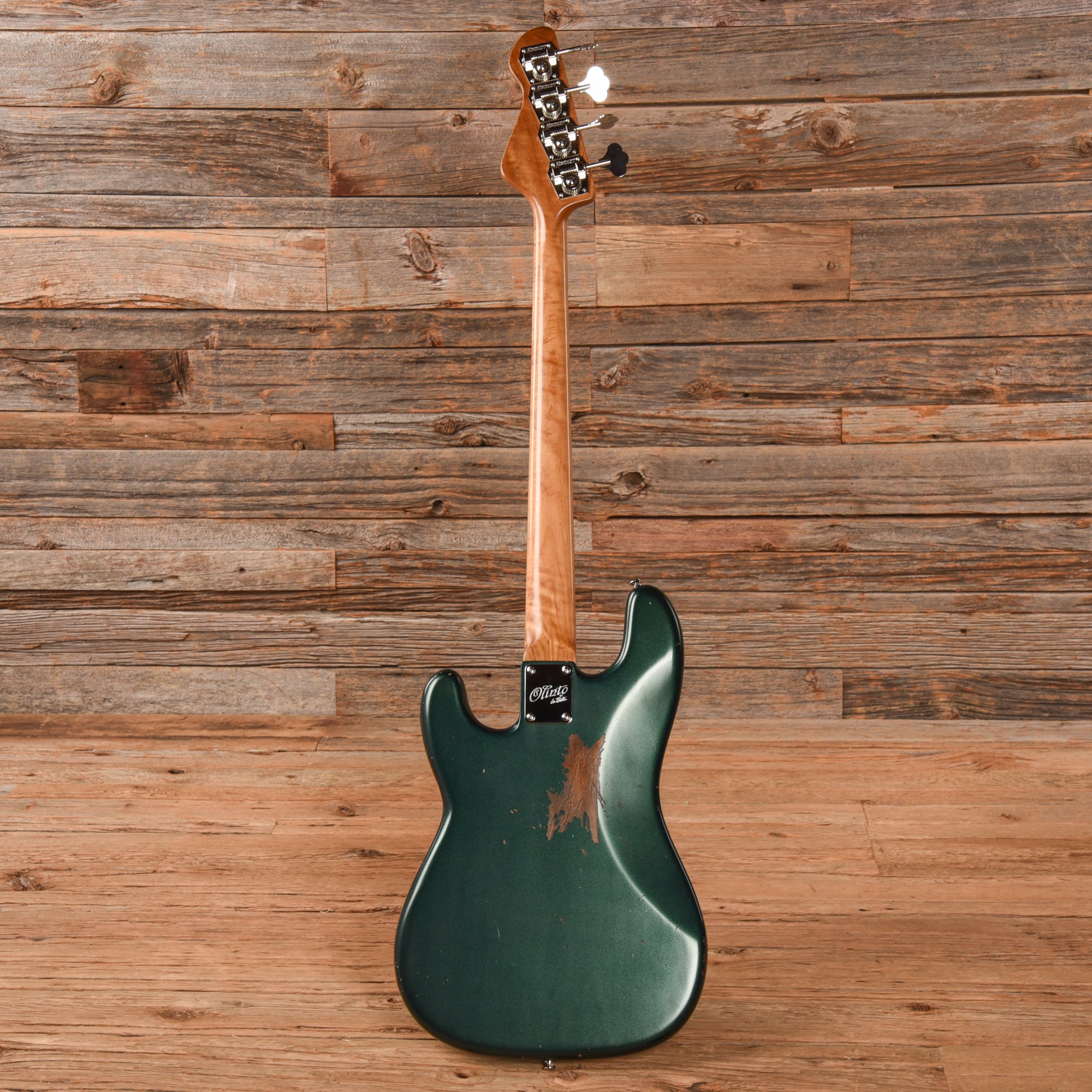Olinto by LaBella P-Bass Relic British Racing Green 2024 Bass Guitars / 4-String
