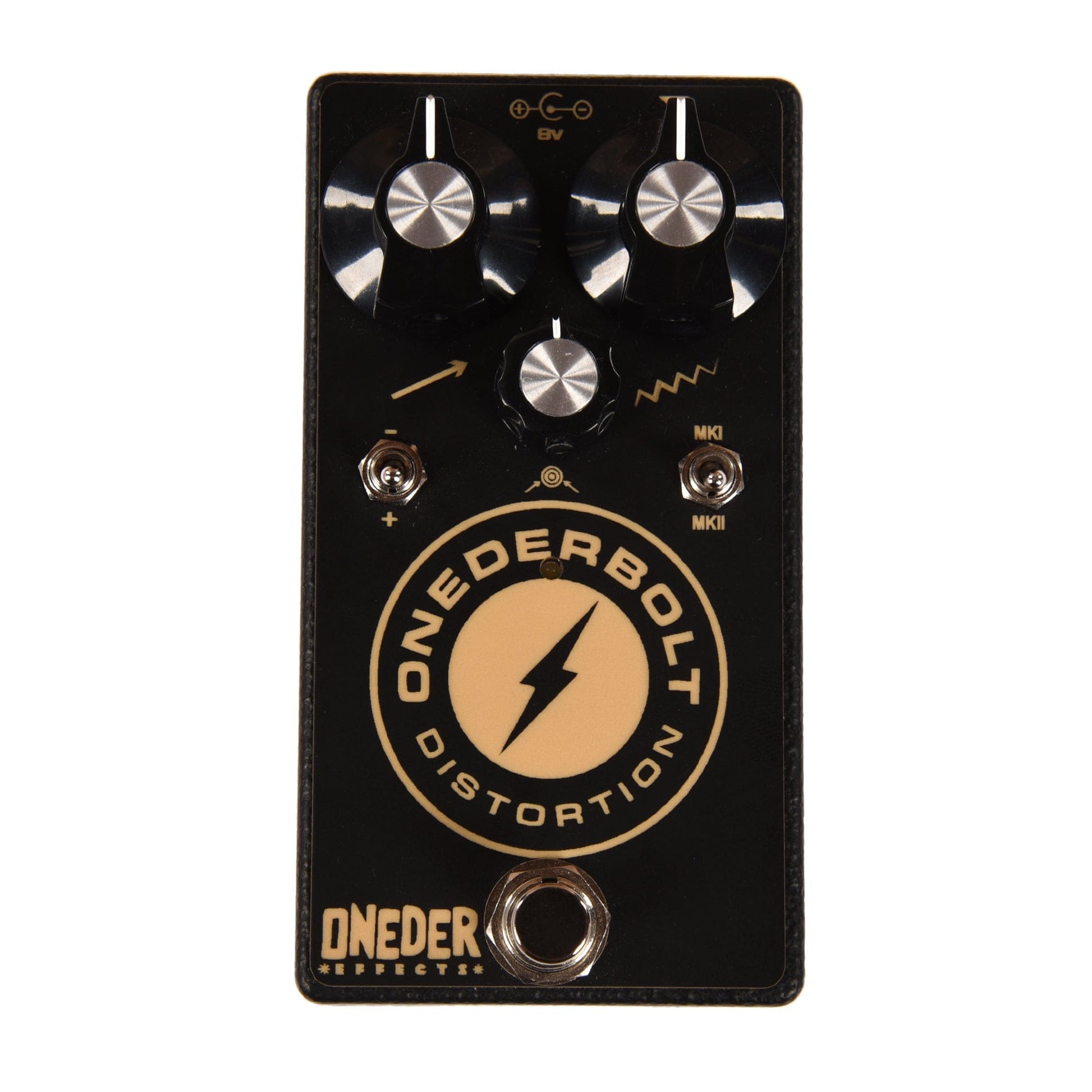 Oneder Effects Onederbolt Distortion Pedal Black Effects and Pedals / Distortion