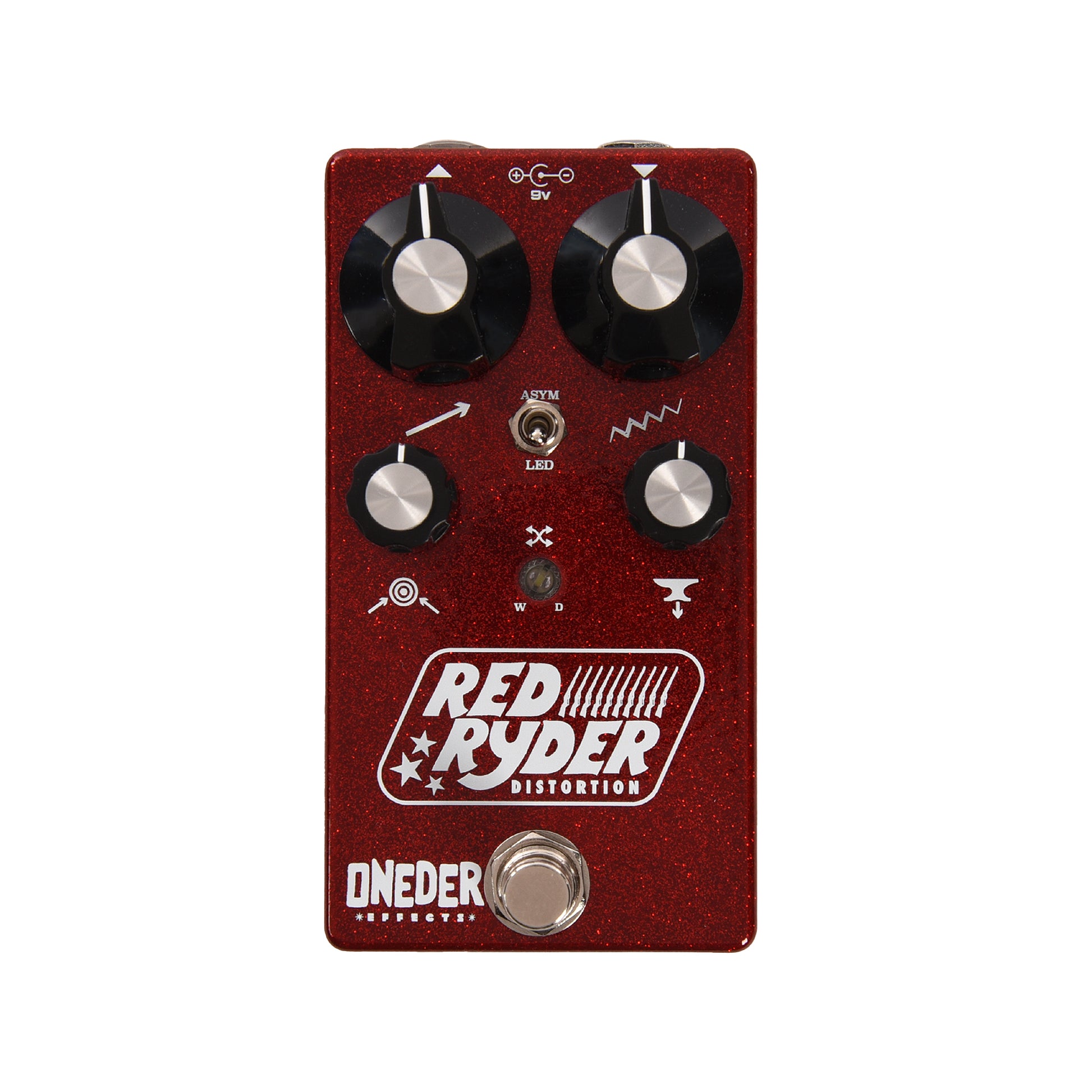 Oneder Effects Red Ryder Distortion Pedal Red Sparkle Effects and Pedals / Distortion