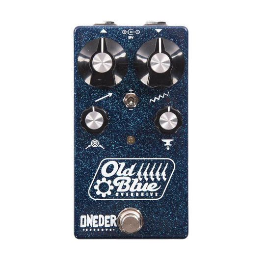 Oneder Effects Old Blue Overdrive Pedal Blue Sparkle Effects and Pedals / Overdrive and Boost