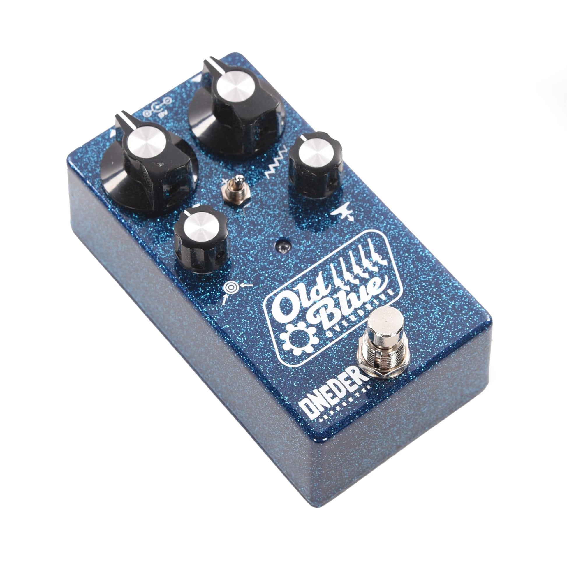 blue pedal Oneder Effects Old Blue Overdrive Pedal Blue Sparkle