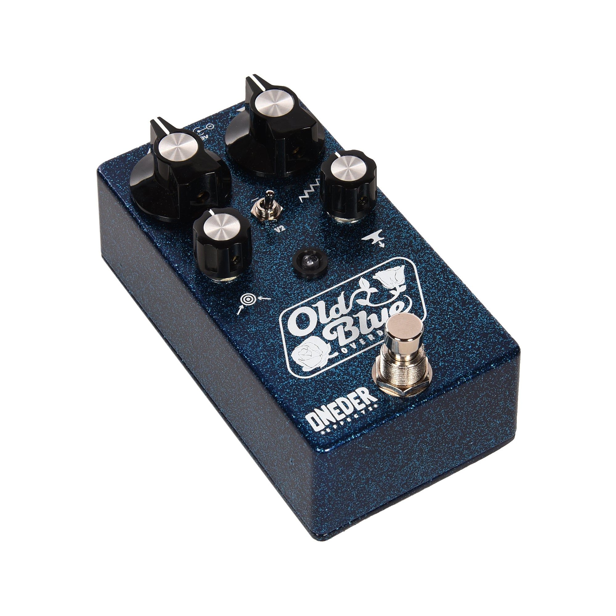 Oneder Effects Old Blue V2 Overdrive Pedal Blue Sparkle Effects and Pedals / Overdrive and Boost