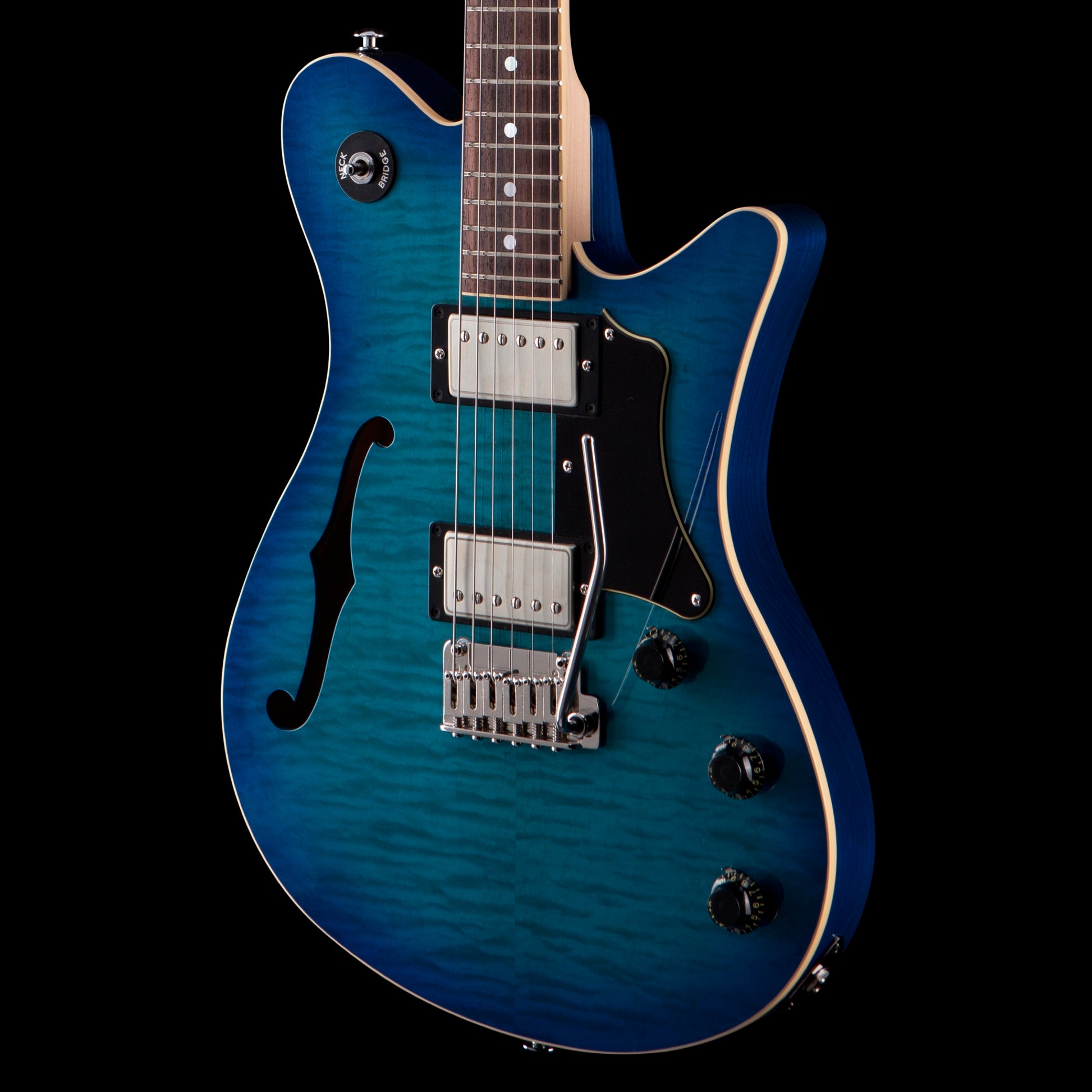 OOPEGG Supreme Collection Trailbreaker Mark II Transparent Blue Burst w/Tremolo