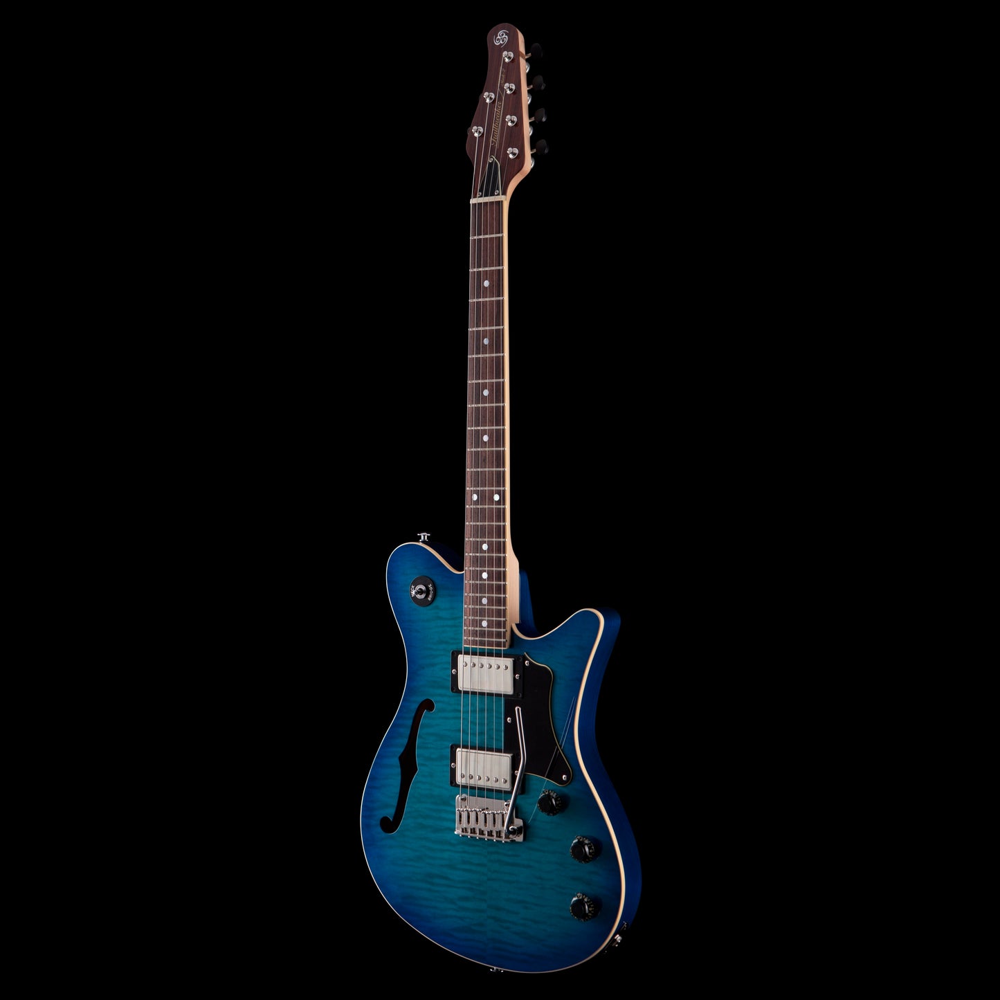OOPEGG Supreme Collection Trailbreaker Mark II Transparent Blue Burst w/Tremolo