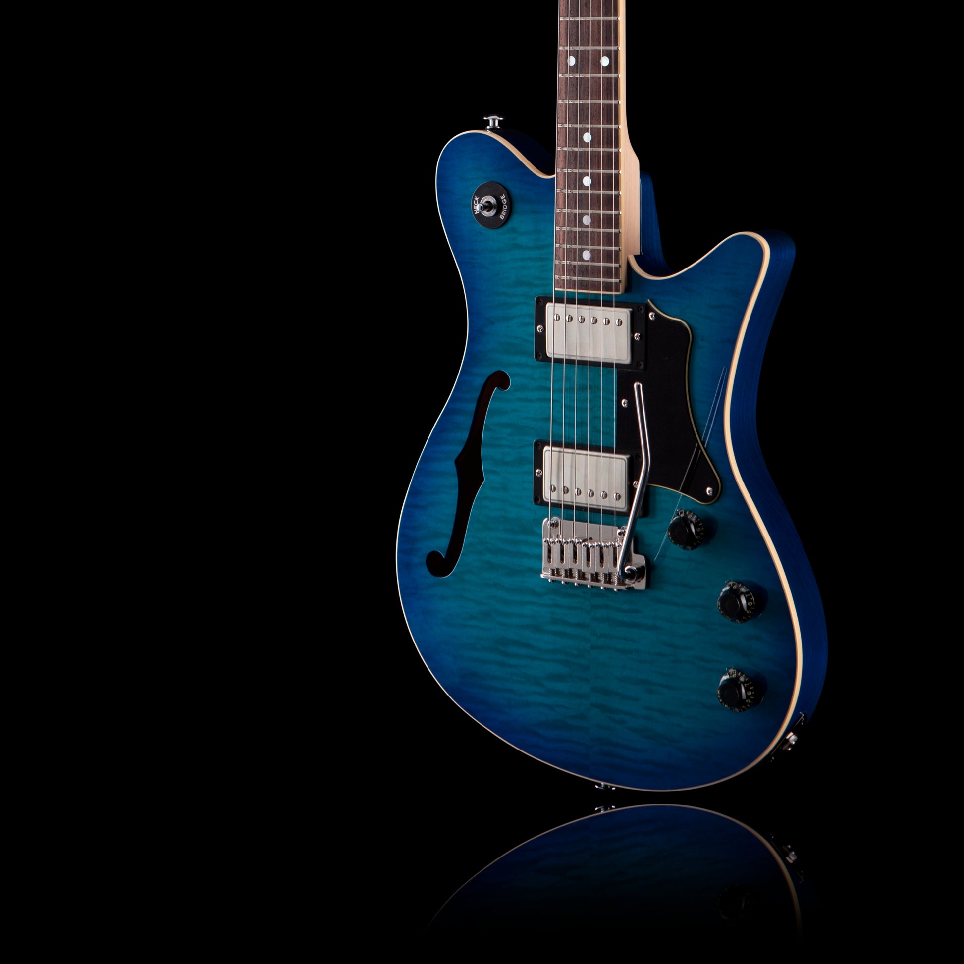 OOPEGG Supreme Collection Trailbreaker Mark II Transparent Blue Burst w/Tremolo