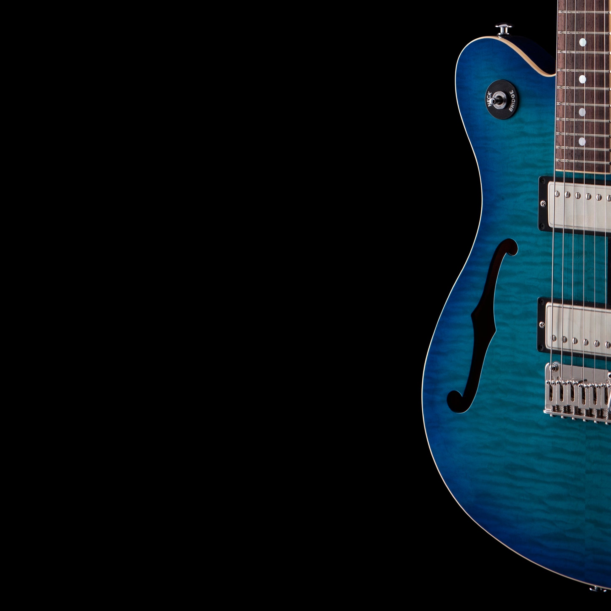 OOPEGG Supreme Collection Trailbreaker Mark II Transparent Blue Burst w/Tremolo