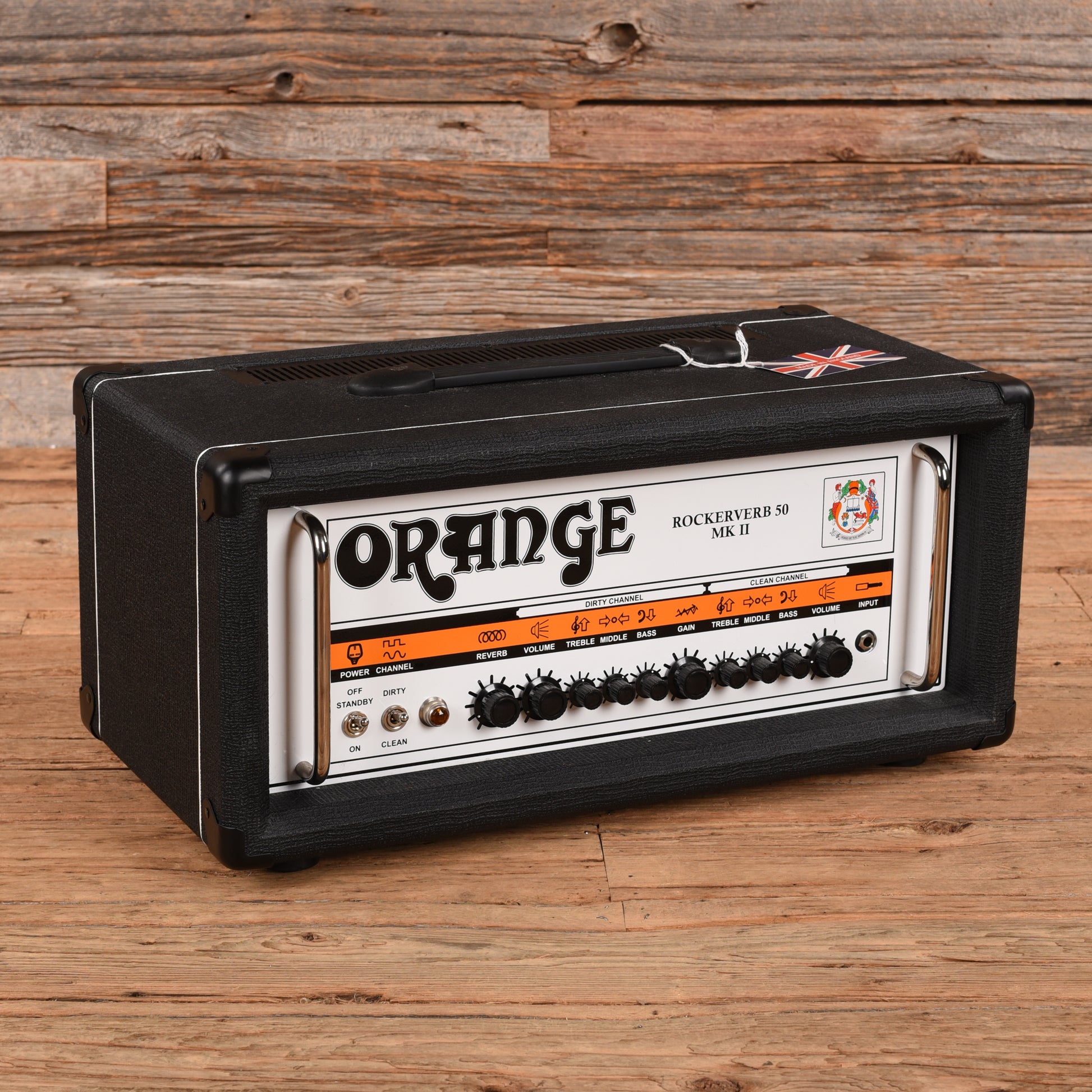 Orange Rockerverb 50 MK III 2-Channel 50-Watt Guitar Amp Head Black Amplifiers