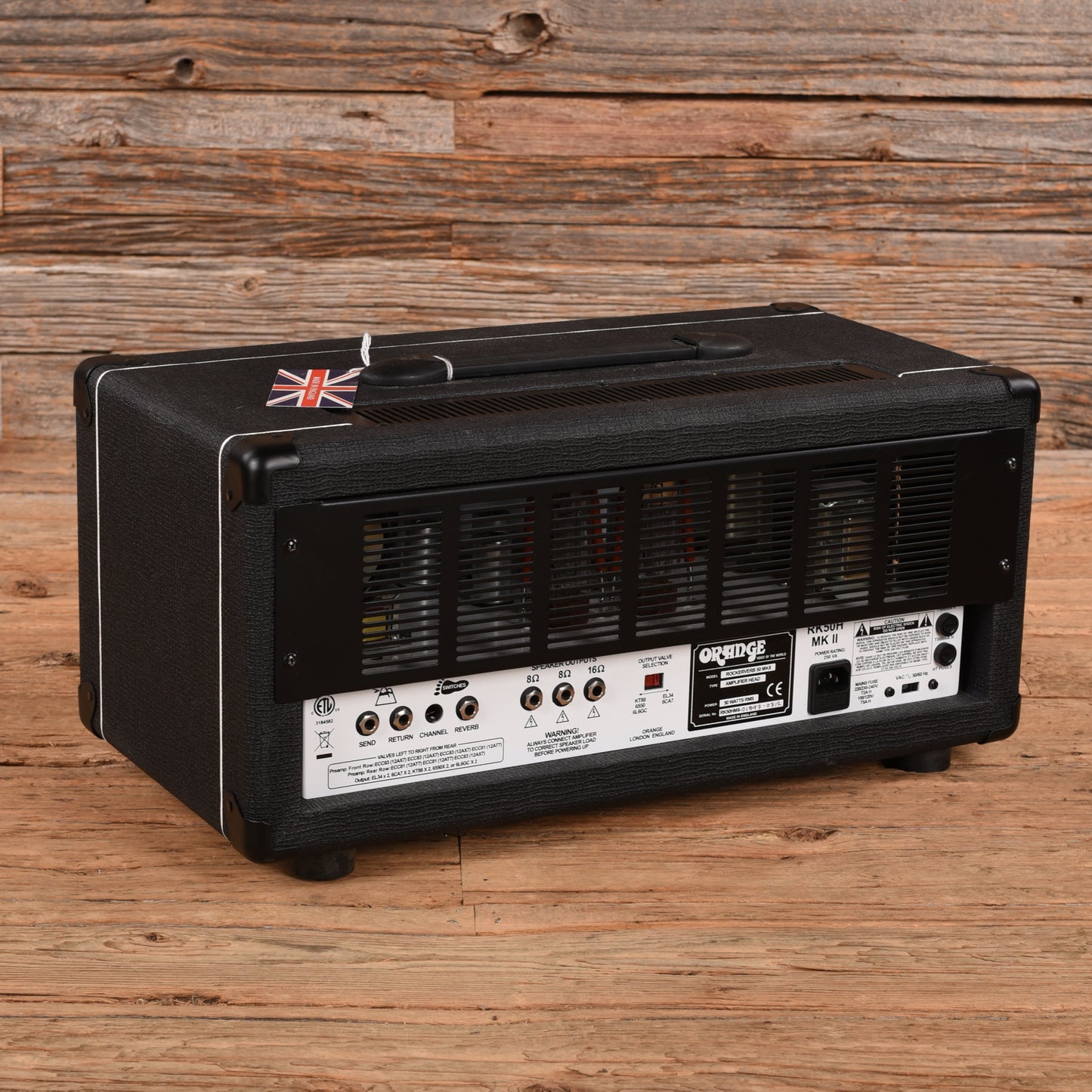 Orange Rockerverb 50 MK III 2-Channel 50-Watt Guitar Amp Head Black Amplifiers