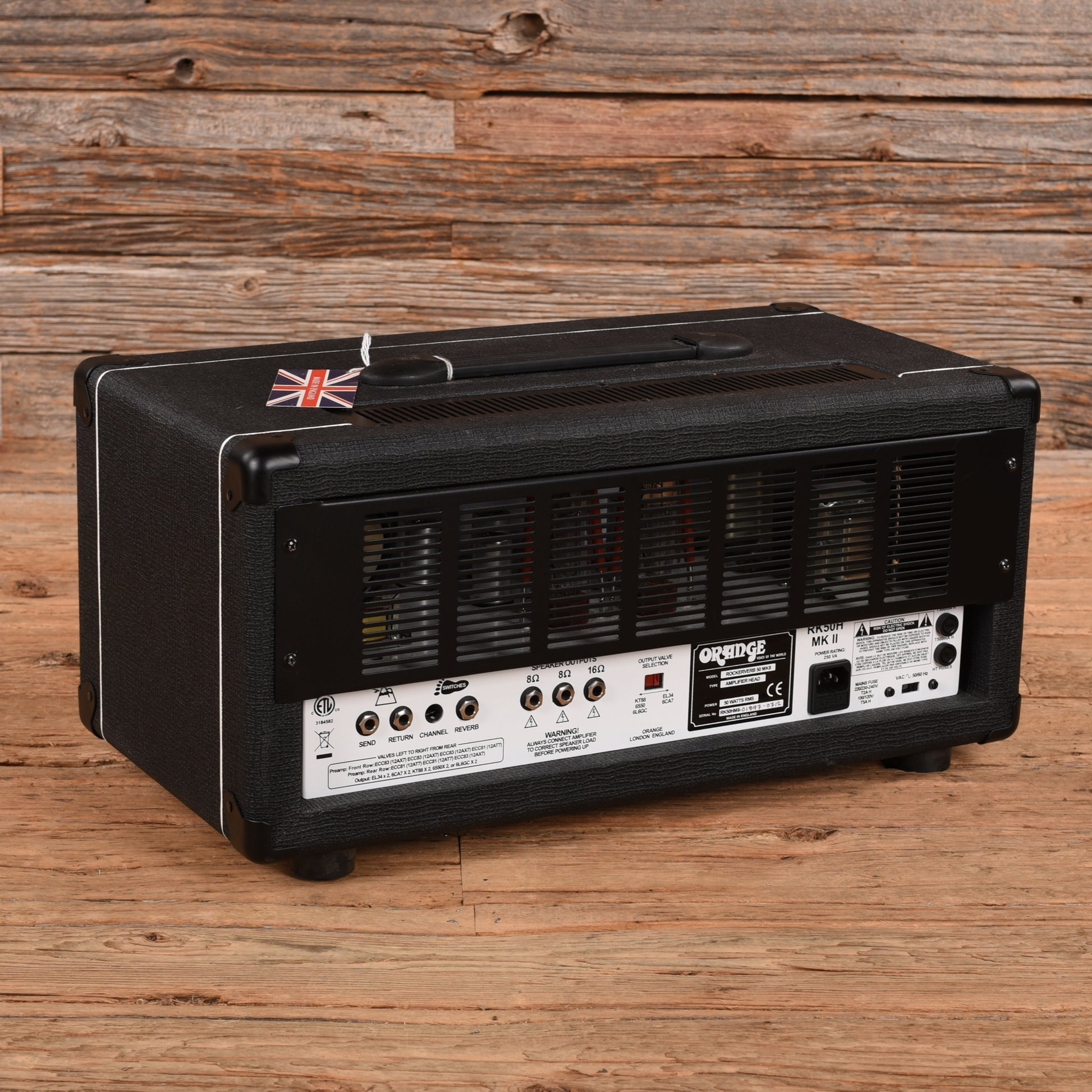Orange Rockerverb 50 MK III 2-Channel 50-Watt Guitar Amp Head Black Amplifiers
