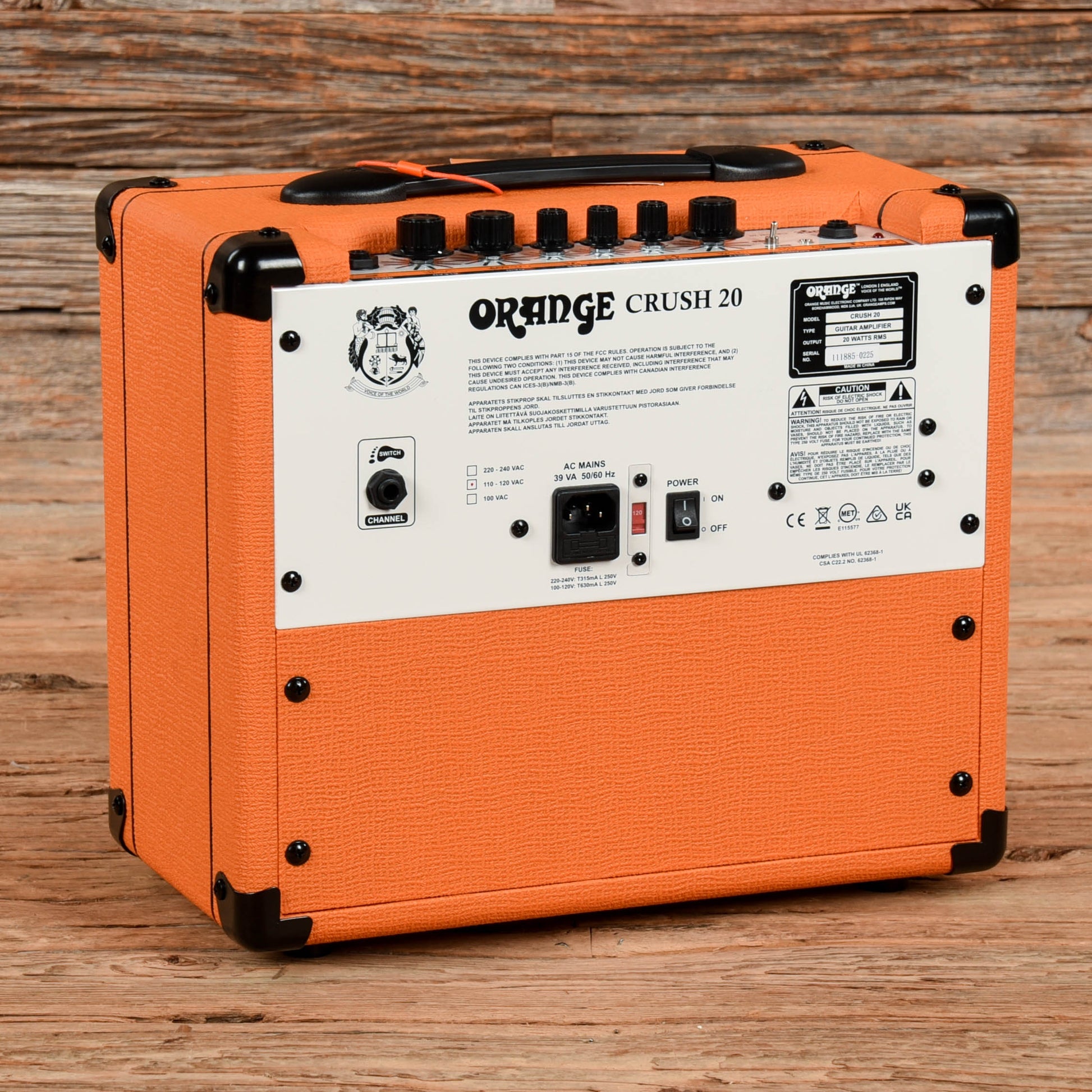 Orange Crush 20 1x8" Guitar Combo Amp Amps / Guitar Amps / Guitar Cabinets