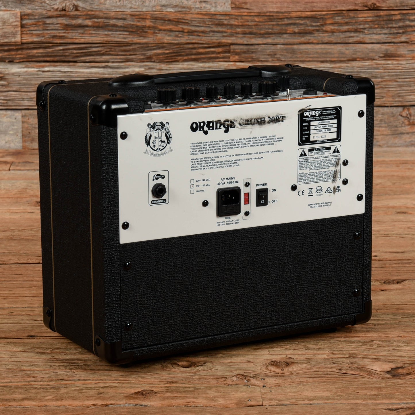 Orange Crush 20RT 2-Channel 20-Watt 1x8" Guitar Combo  2024 Amps / Guitar Amps / Guitar Cabinets
