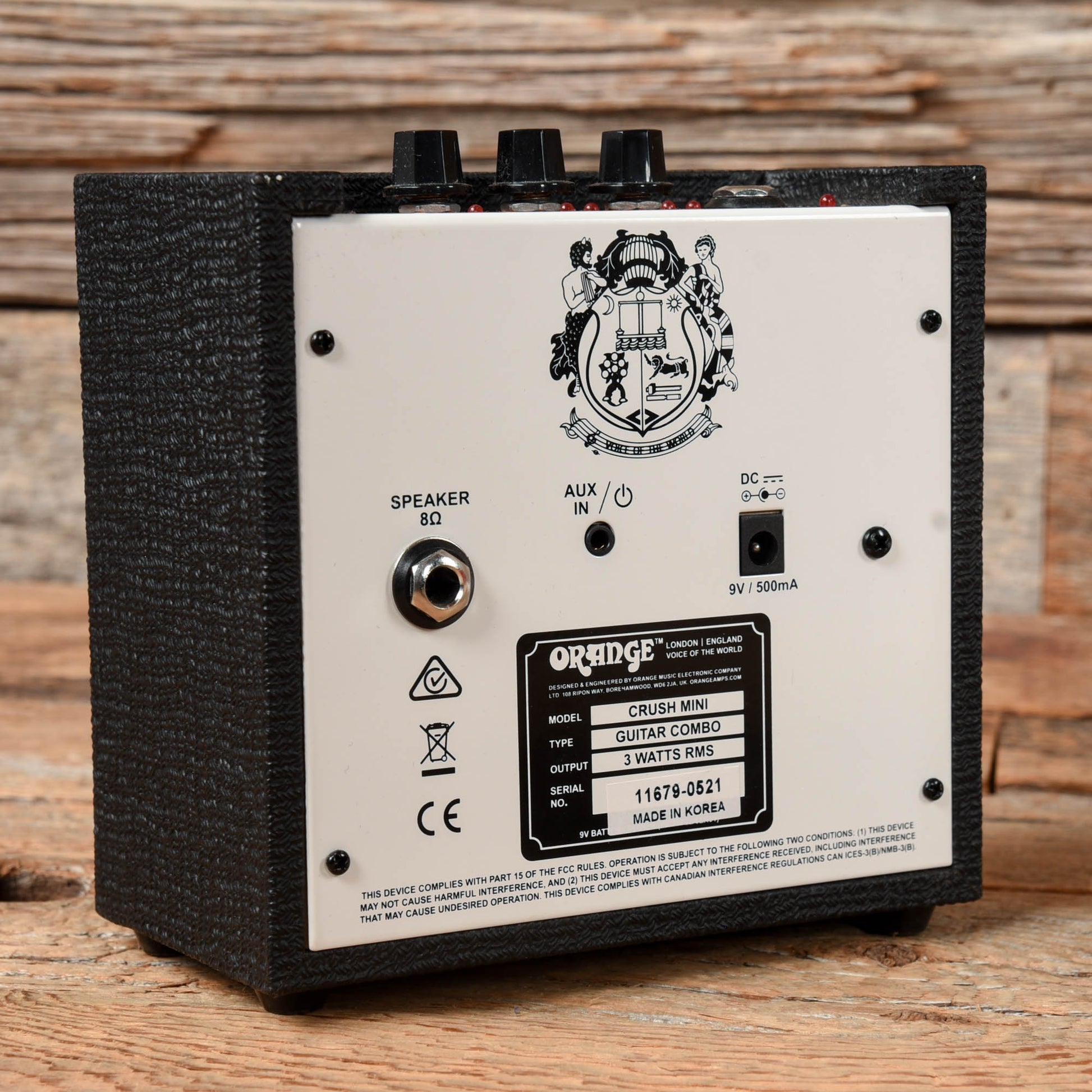 Orange Crush Mini 3-Watt 1x4" Combo Amp Amps / Guitar Amps / Guitar Cabinets