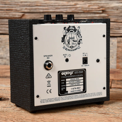Orange Crush Mini 3-Watt 1x4" Combo Amp Amps / Guitar Amps / Guitar Cabinets