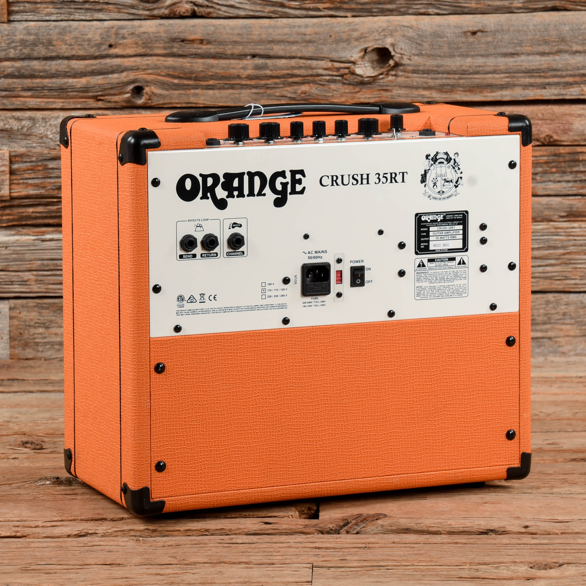 Orange CRUSH35RT 35w 1x10 Guitar Combo w/ Reverb and Tuner Amps / Guitar Amps / Guitar Cabinets