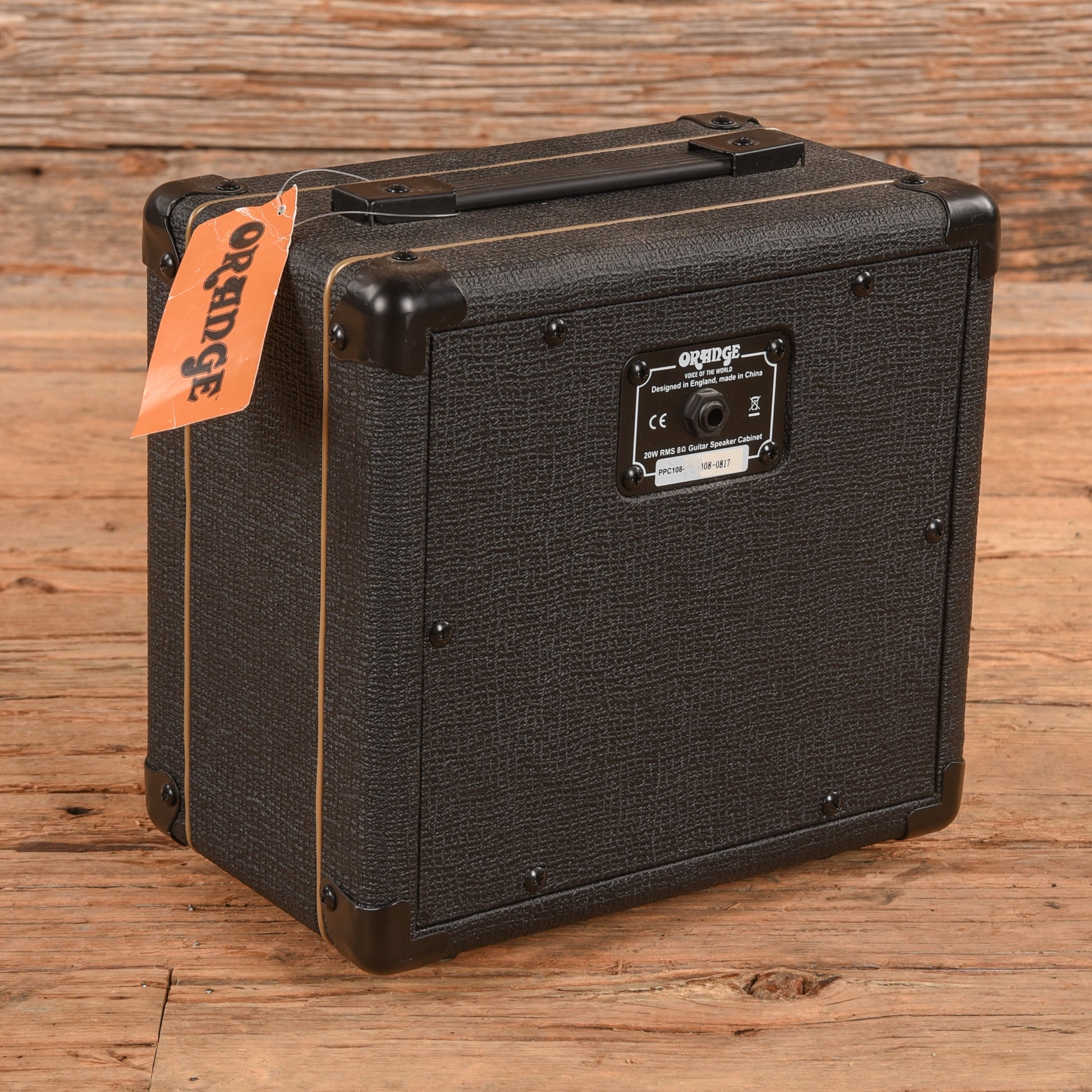 Orange PPC108 1x8" Closed-Back Guitar Speaker Cabinet Black 2017 Amps / Guitar Amps / Guitar Cabinets