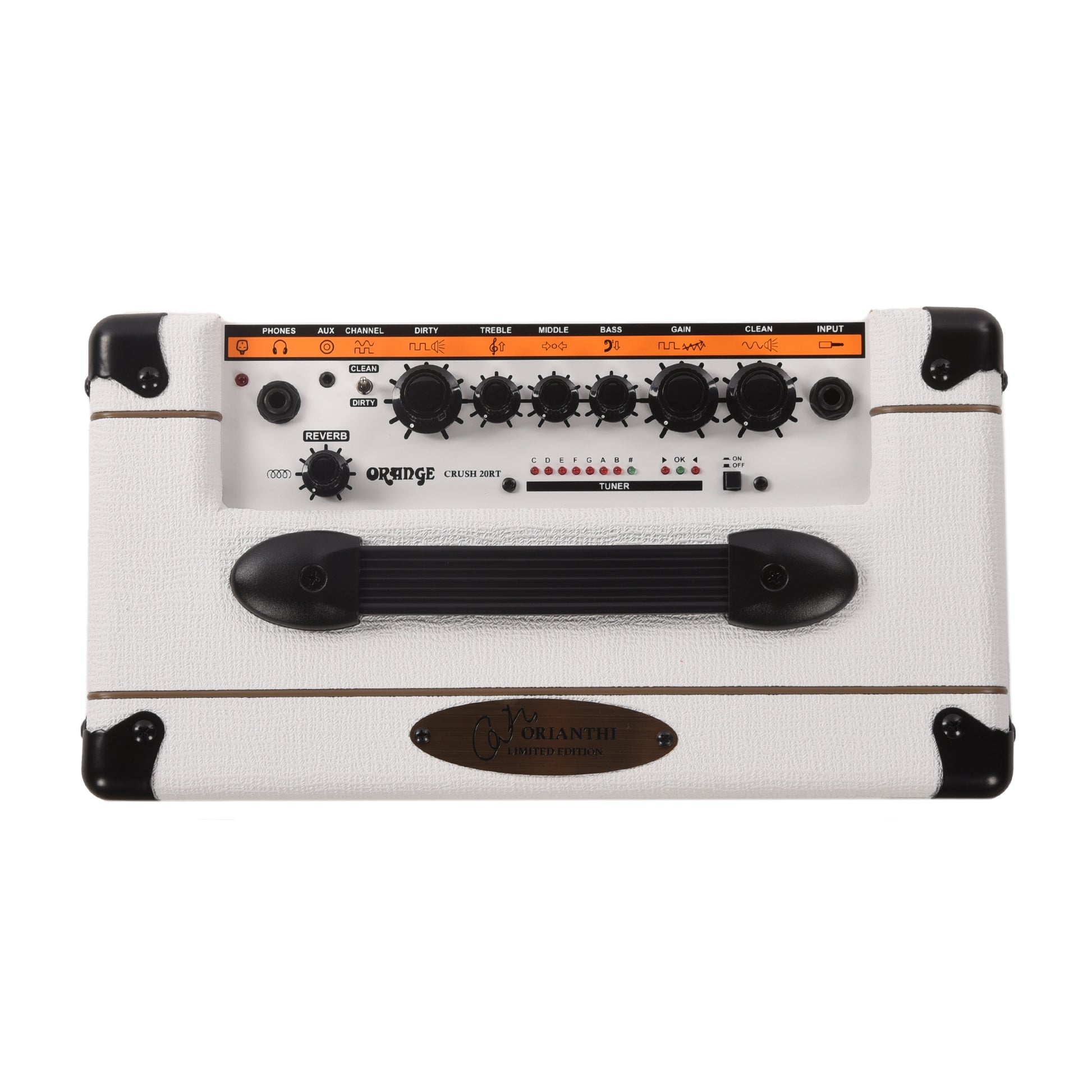 Orange Crush 20RT 20w 1x8" Guitar Combo Amp w/Reverb Orianthi Limited Edition White Amps / Guitar Amps / Guitar Combos