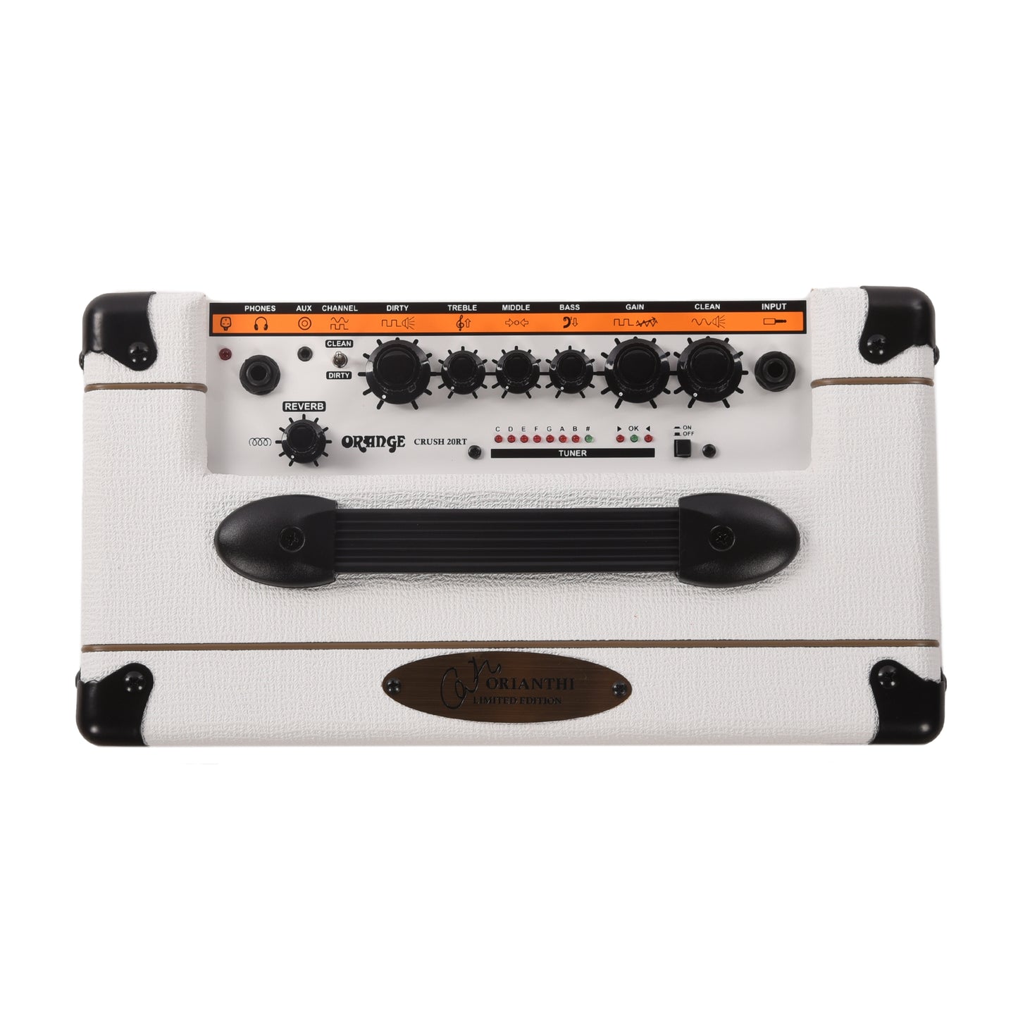 Orange Crush 20RT 20w 1x8" Guitar Combo Amp w/Reverb Orianthi Limited Edition White Amps / Guitar Amps / Guitar Combos