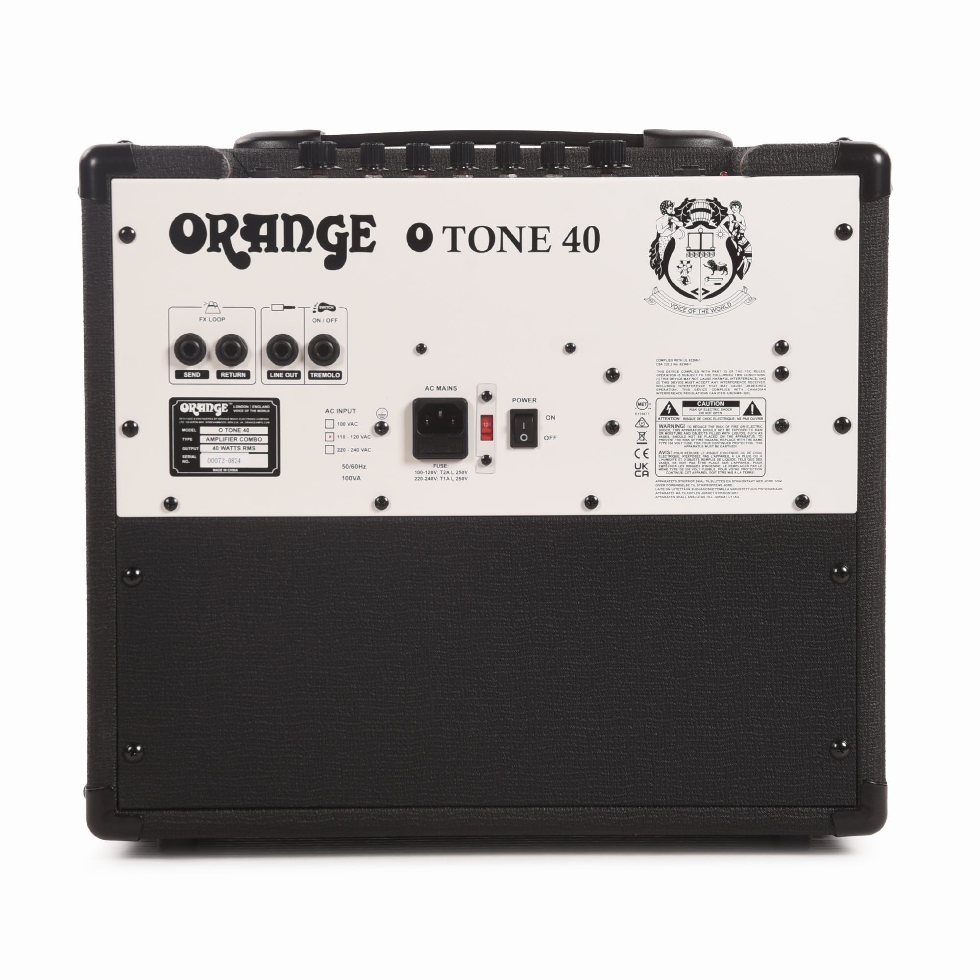 Orange O Tone 40 40w 1x12 Combo Amp Black Amps / Guitar Amps / Guitar Combos