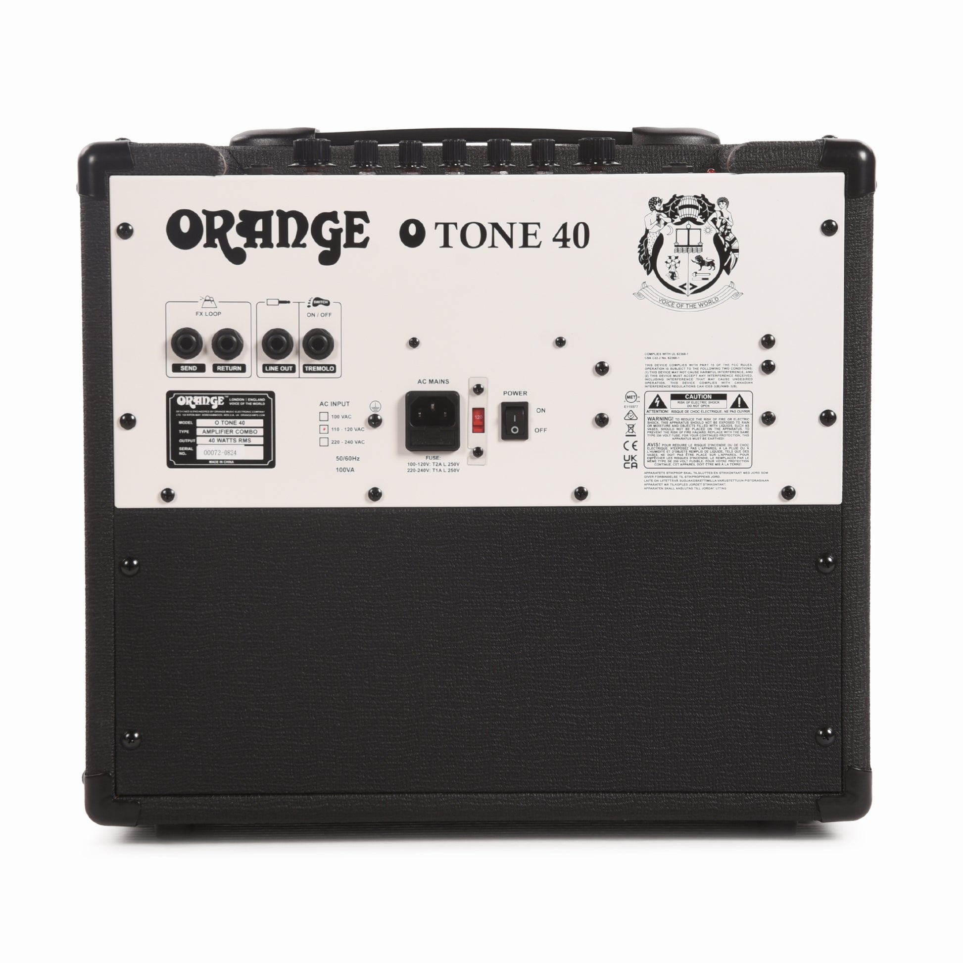 Orange O Tone 40 40w 1x12 Combo Amp Black Amps / Guitar Amps / Guitar Combos