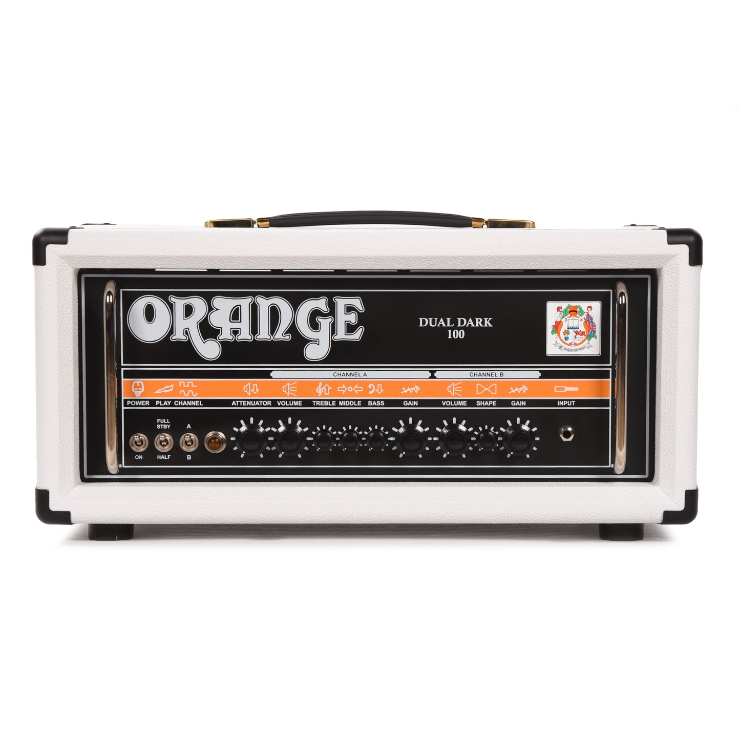 Orange Dual Dark 100 100w Guitar Amp Head Limited Edition White Amps / Guitar Amps / Guitar Heads