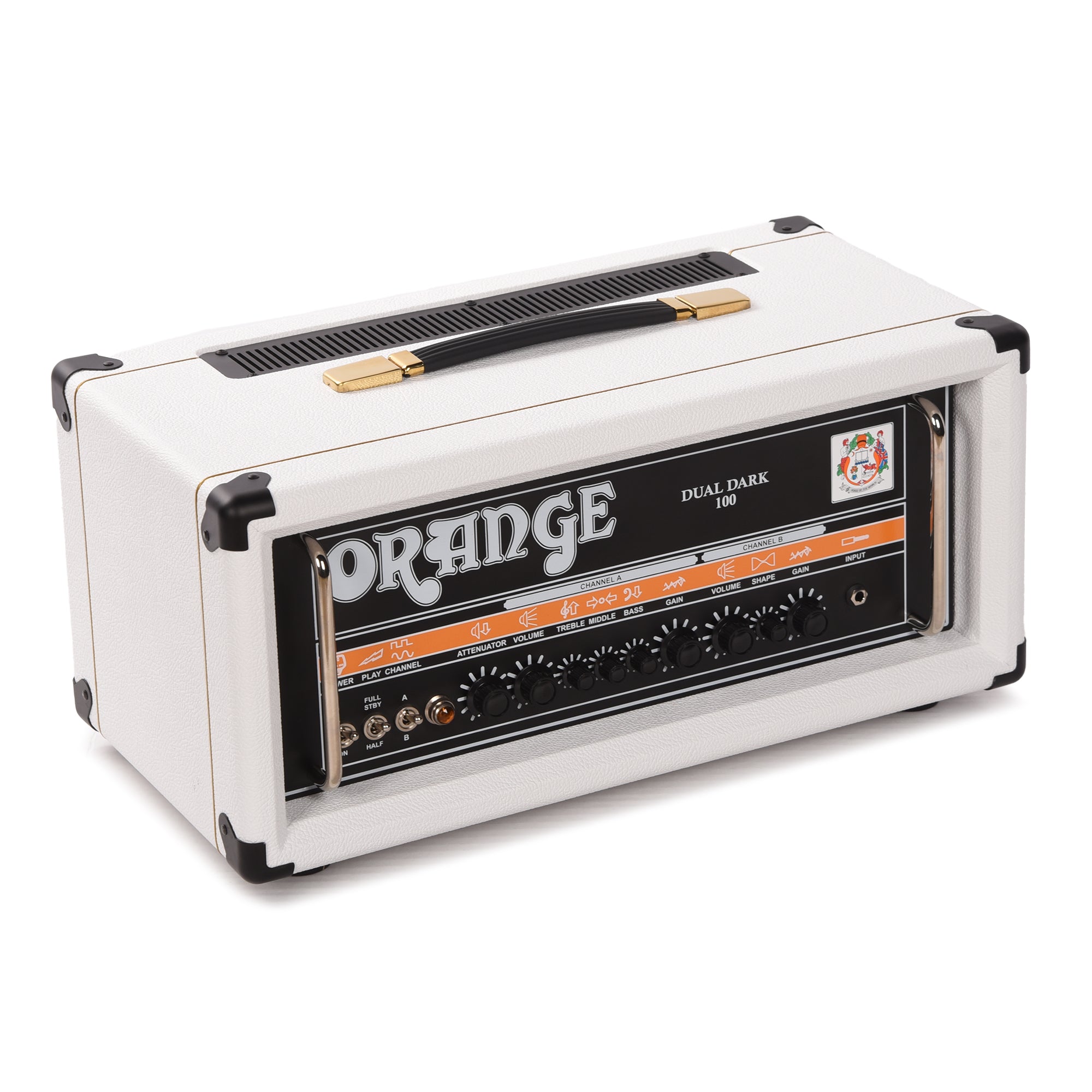 Orange Dual Dark 100 100w Guitar Amp Head Limited Edition White Amps / Guitar Amps / Guitar Heads