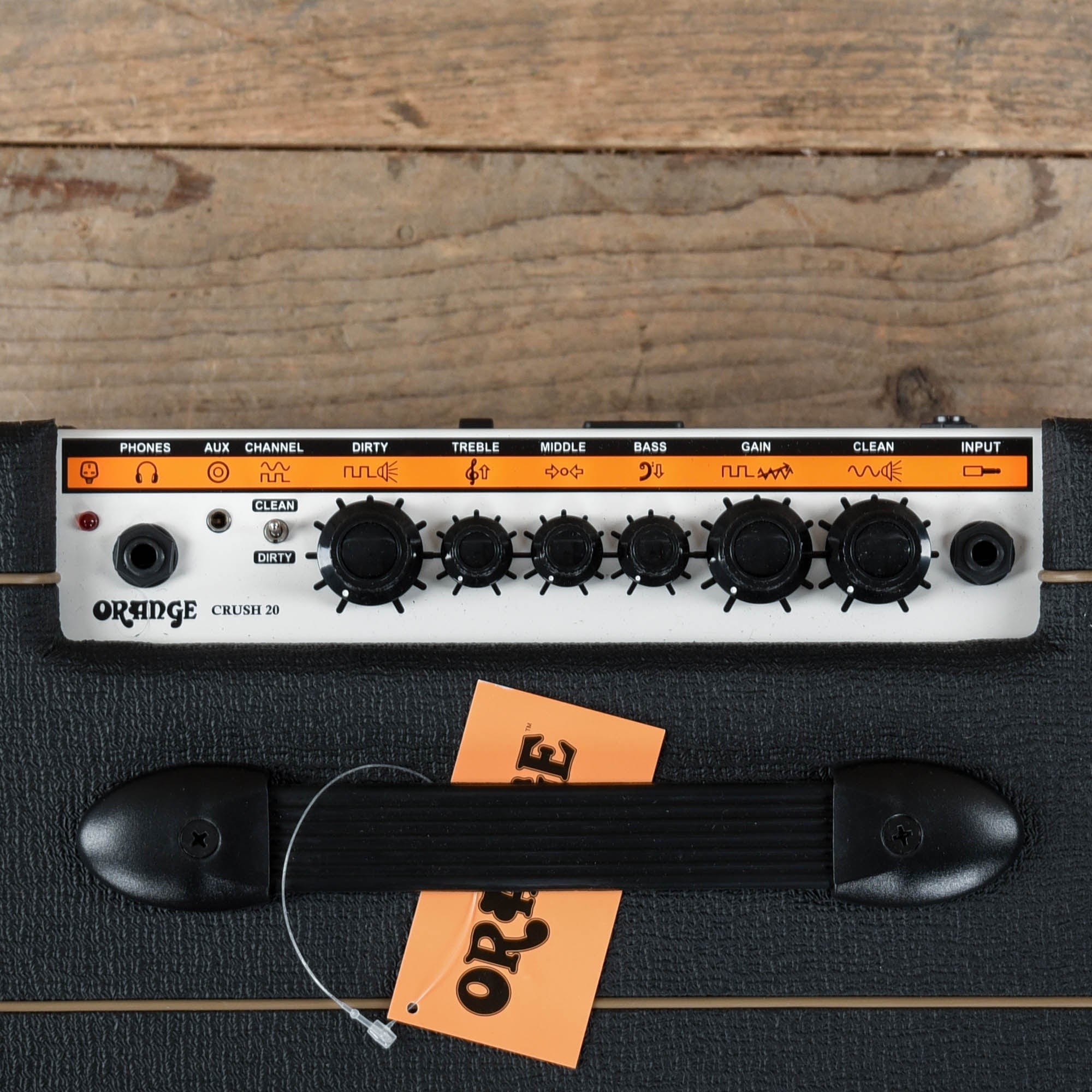 Orange Crush 20 1x8 Guitar Combo Amp Black Amps / Guitar Combos