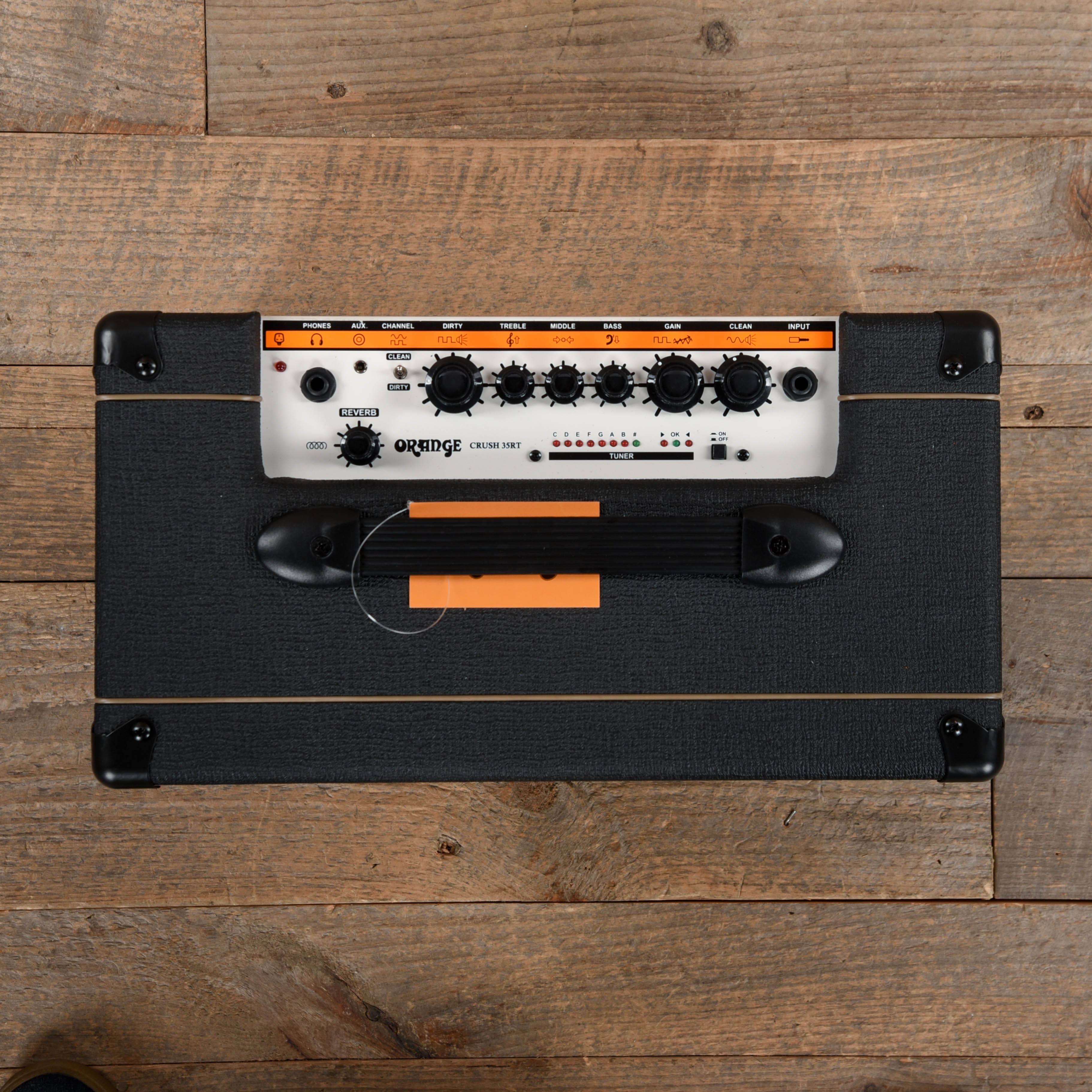 Orange Rt35 Mod Orange Crush 35RT 1x10 Guitar Combo Amp Black – Chicago Music Exchange