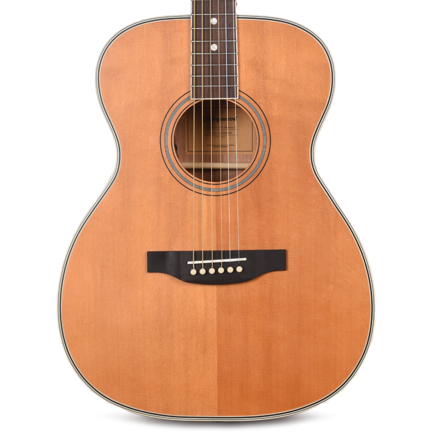 Orangewood Oliver Retro Live Grand Concert Acoustic Electric Guitar Aged Natural Satin Acoustic Guitars / Concert