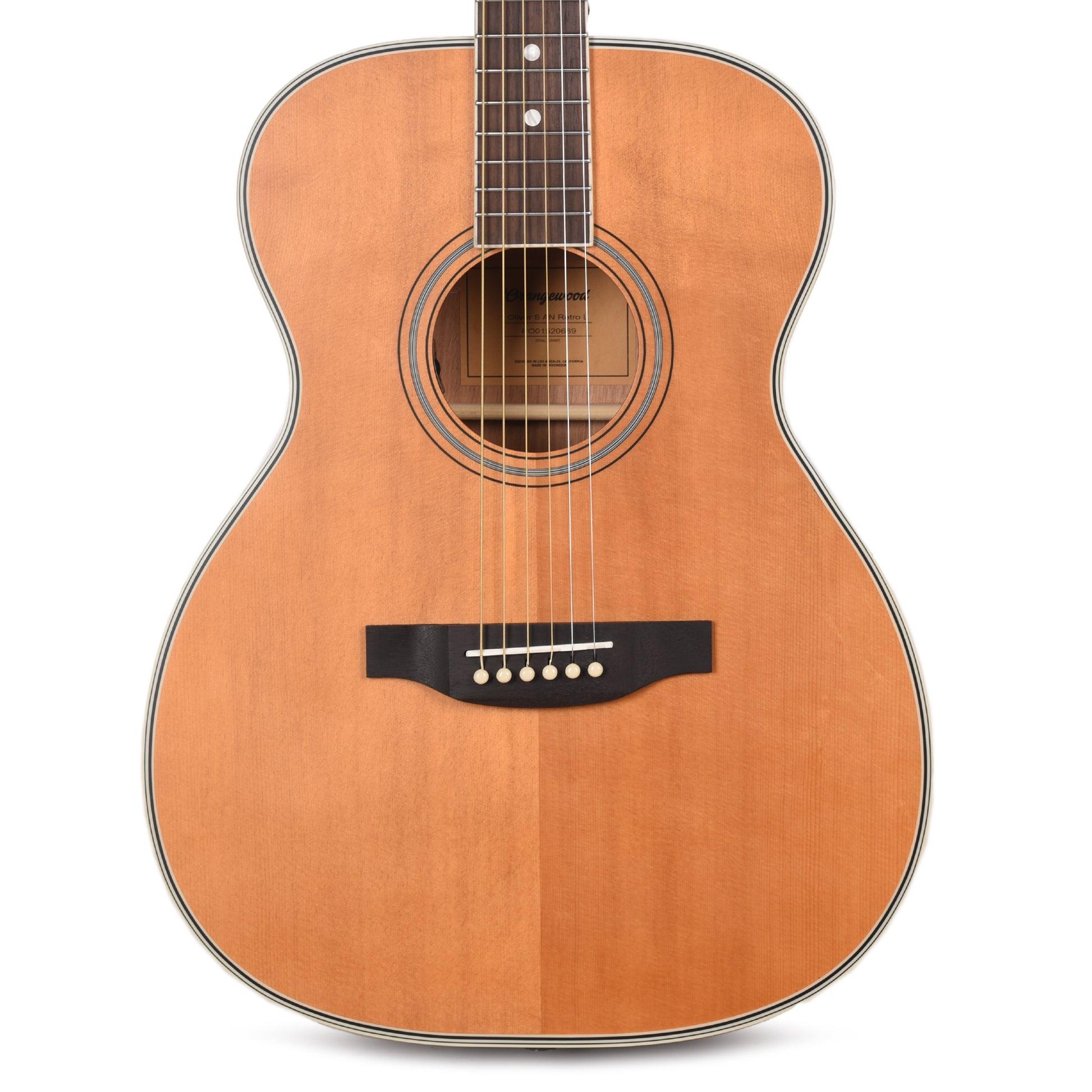 Orangewood Oliver Retro Live Grand Concert Acoustic Electric Guitar Aged Natural Satin Acoustic Guitars / Concert
