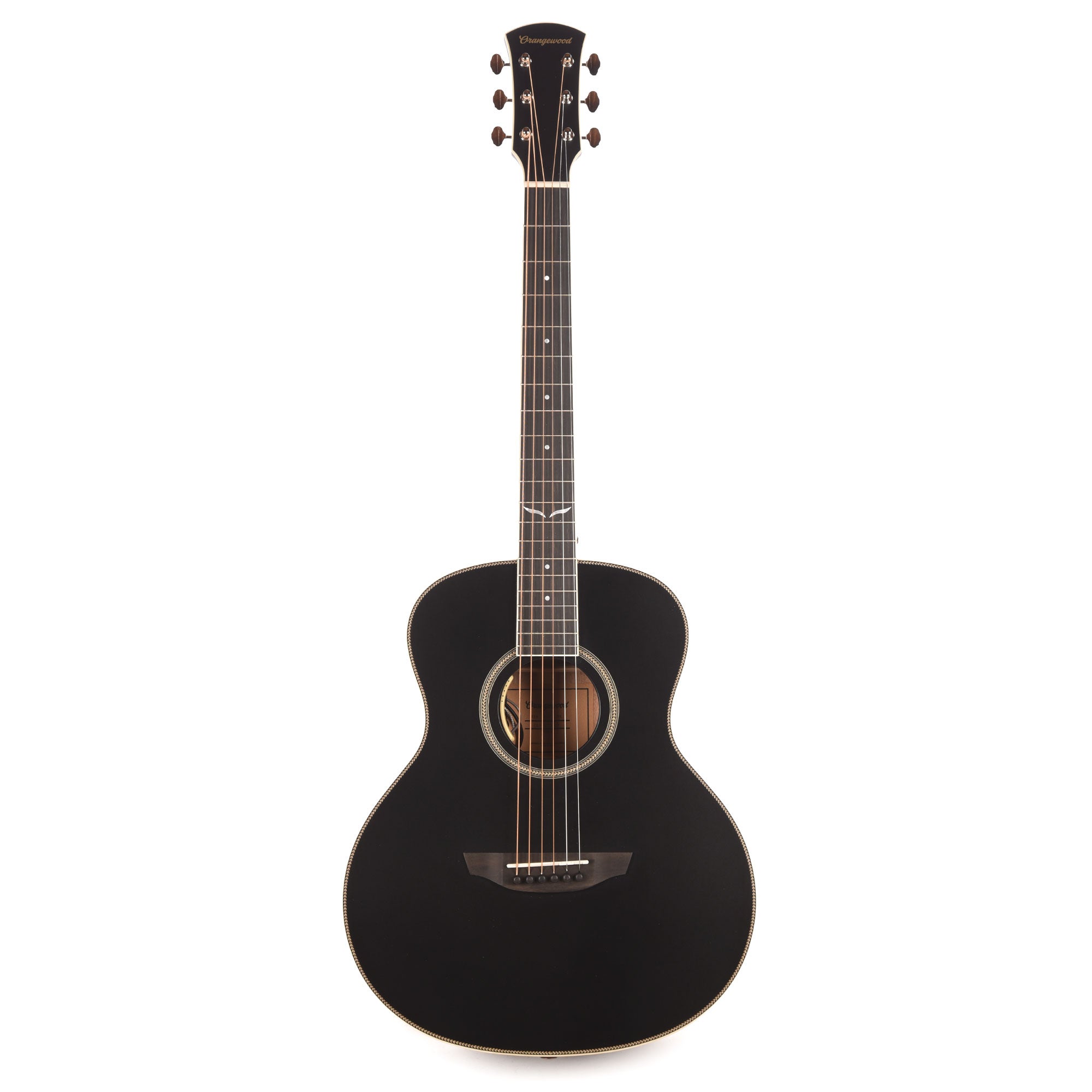 Orangewood Ava Jr Live Mini Grand Concert Acoustic-Electric Guitar Black Satin w/ LR Baggs Anthem Acoustic Guitars