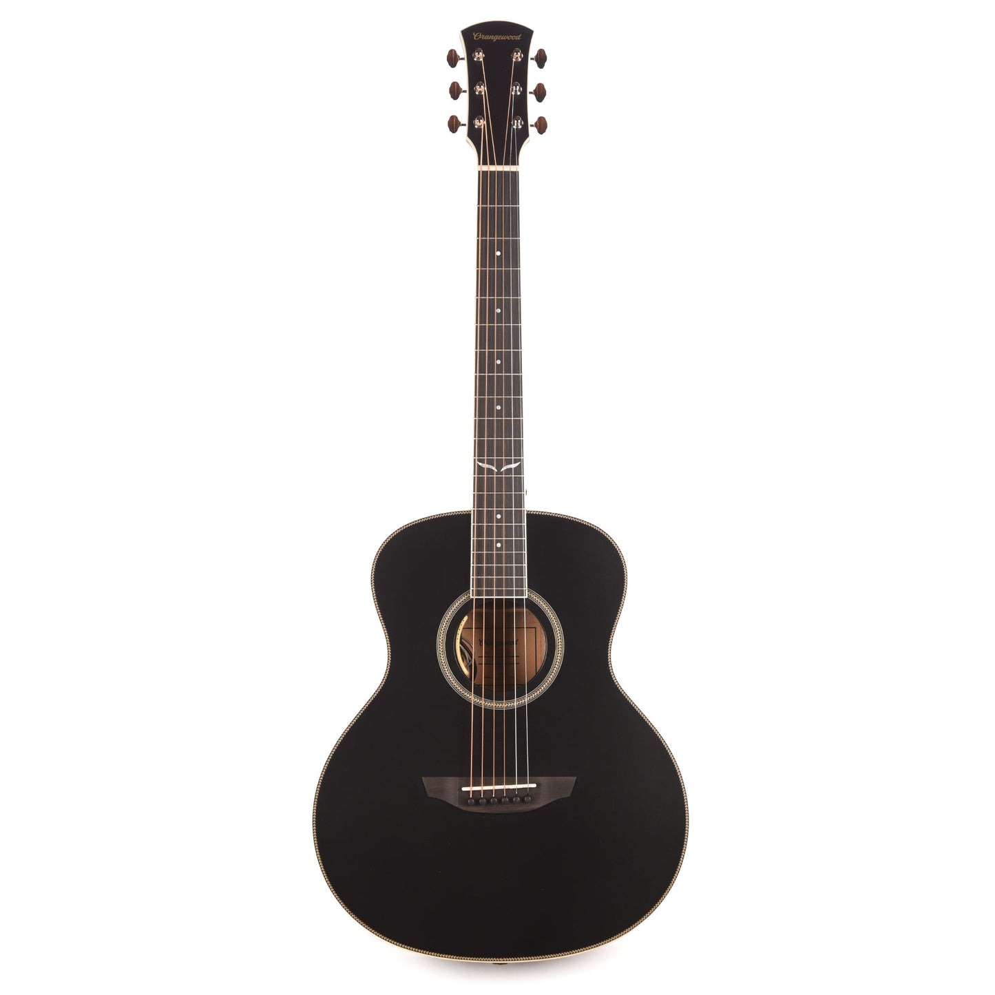 Orangewood Ava Jr Live Mini Grand Concert Acoustic-Electric Guitar Black Satin w/ LR Baggs Anthem Acoustic Guitars