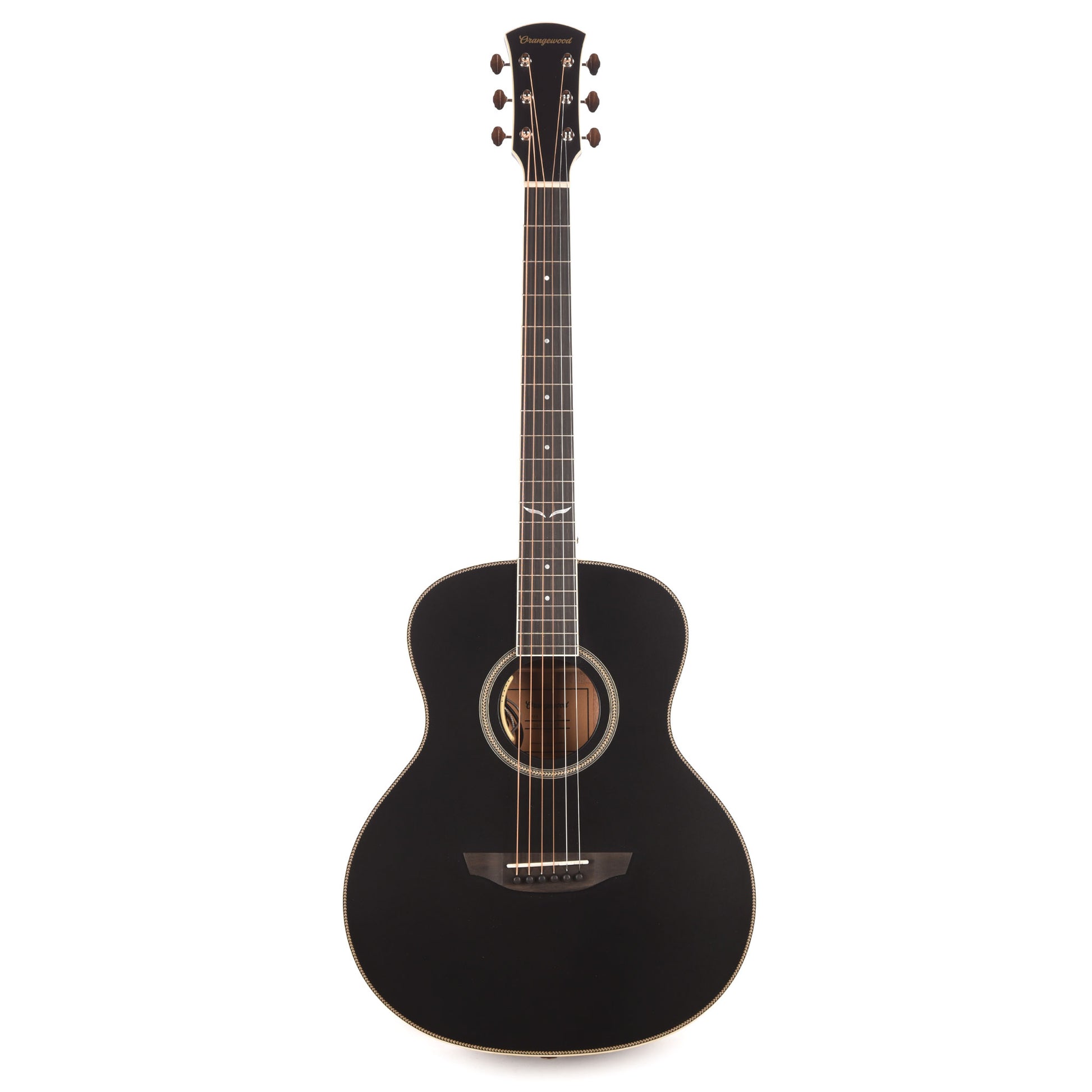 Orangewood Ava Jr Live Mini Grand Concert Acoustic-Electric Guitar Black Satin w/ LR Baggs Anthem Acoustic Guitars