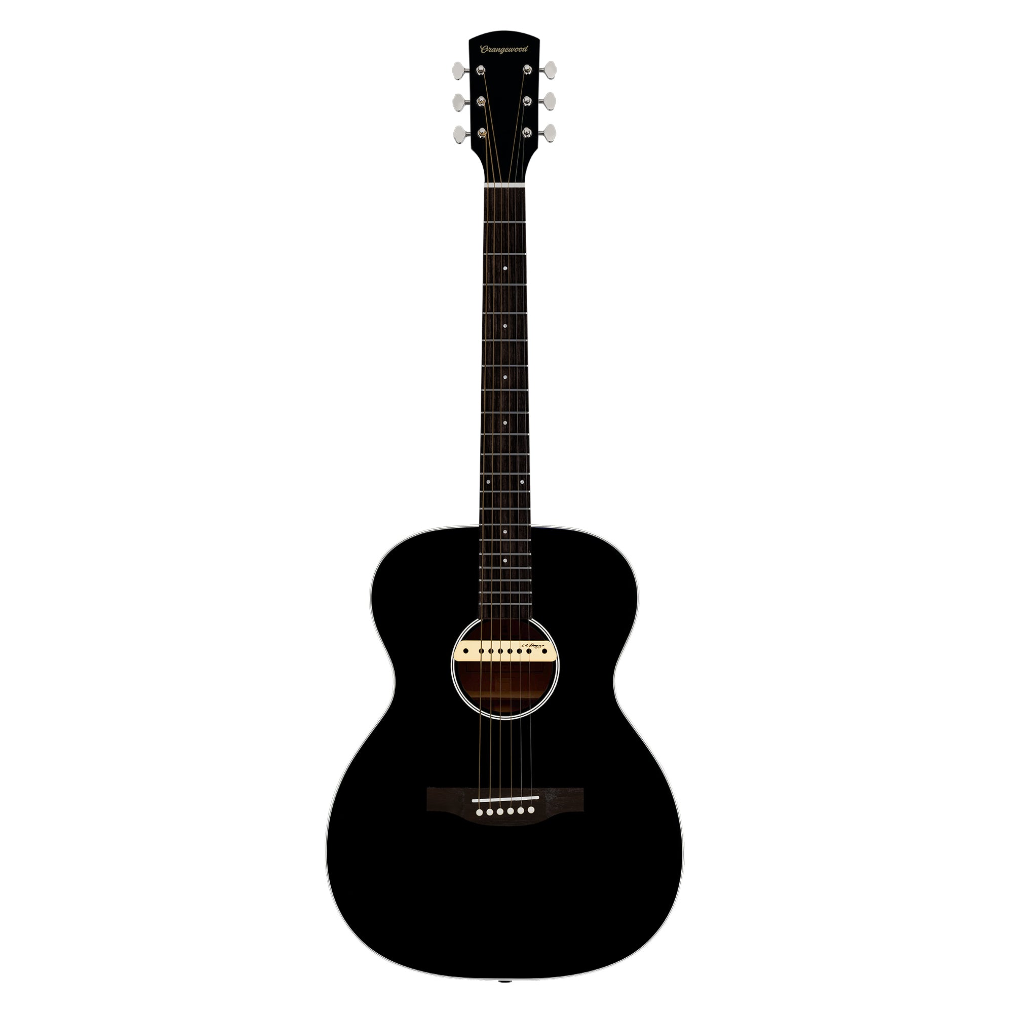 Orangewood Brooklyn Retro Live Grand Concert Acoustic-Electric Guitar Black Gloss Acoustic Guitars