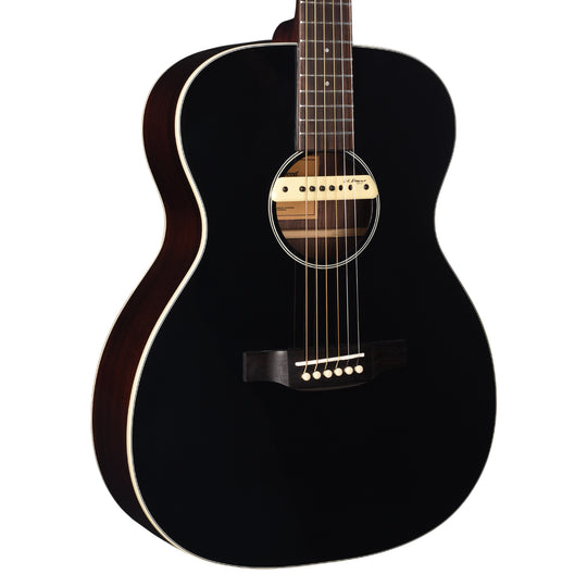 Orangewood Brooklyn Retro Live Grand Concert Acoustic-Electric Guitar Black Gloss Acoustic Guitars