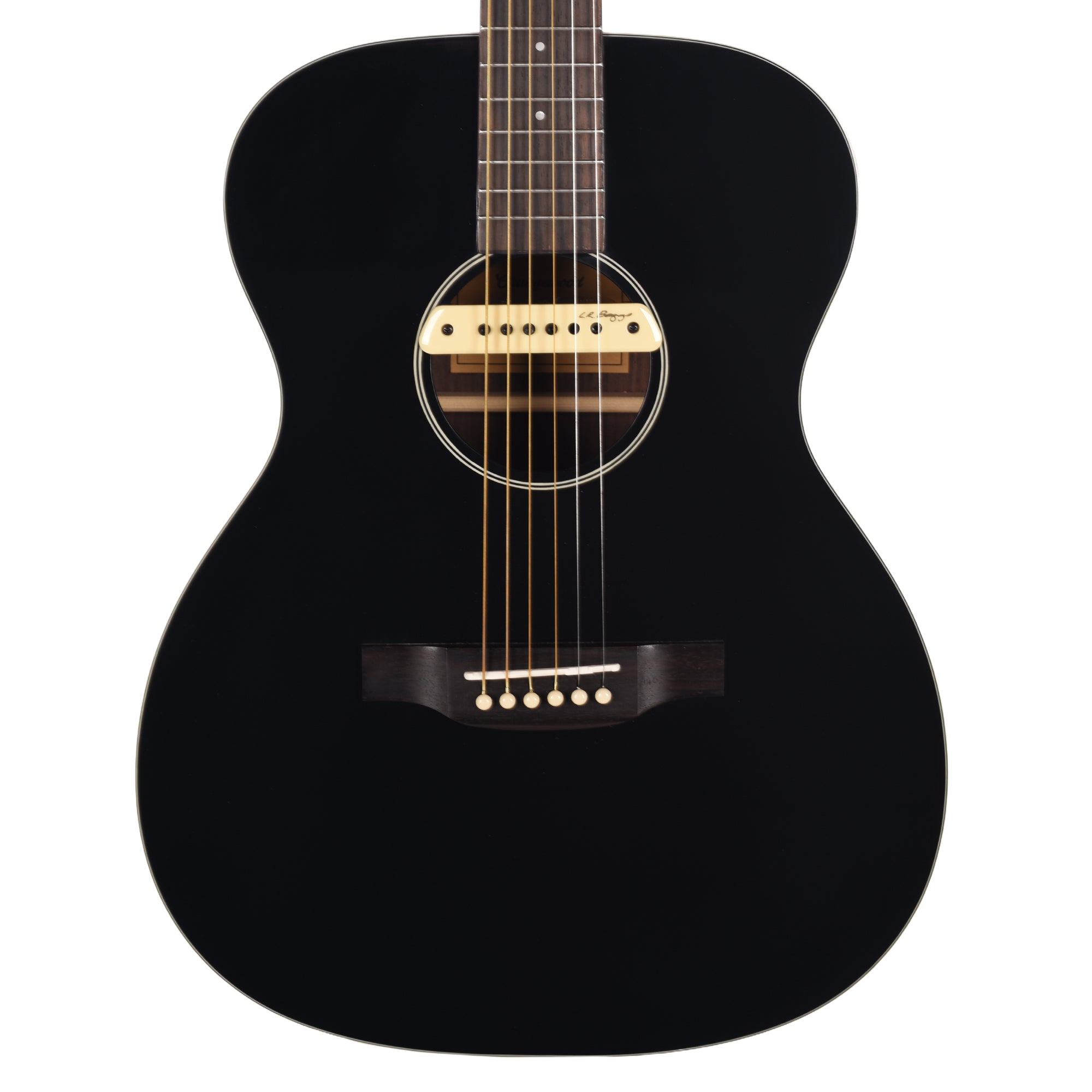 Orangewood Brooklyn Retro Live Grand Concert Acoustic-Electric Guitar Black Gloss Acoustic Guitars